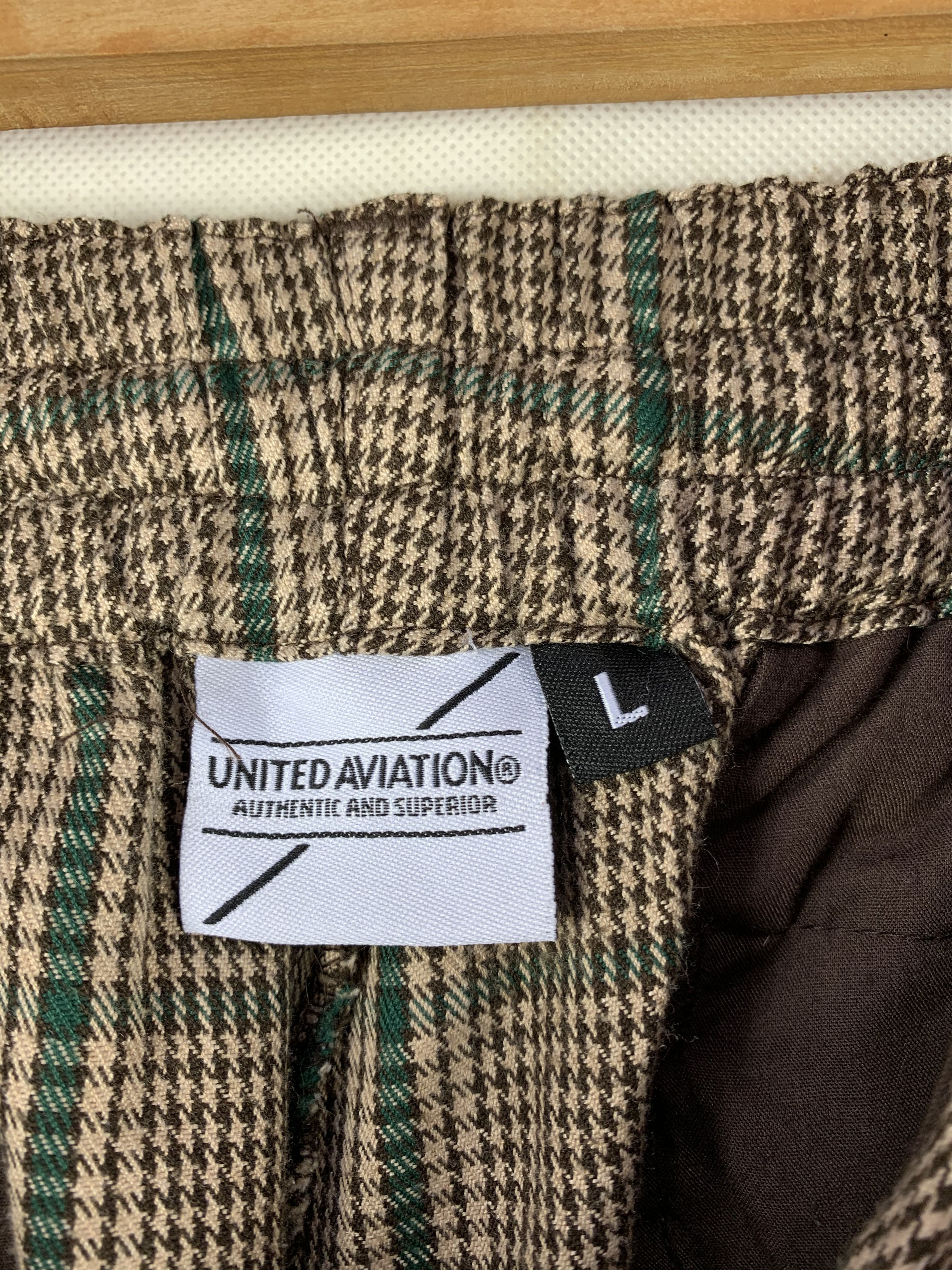 Japanese Brand 🔥United Aviation Checkered Plaid Long Pants Size US 31 - 9 Thumbnail