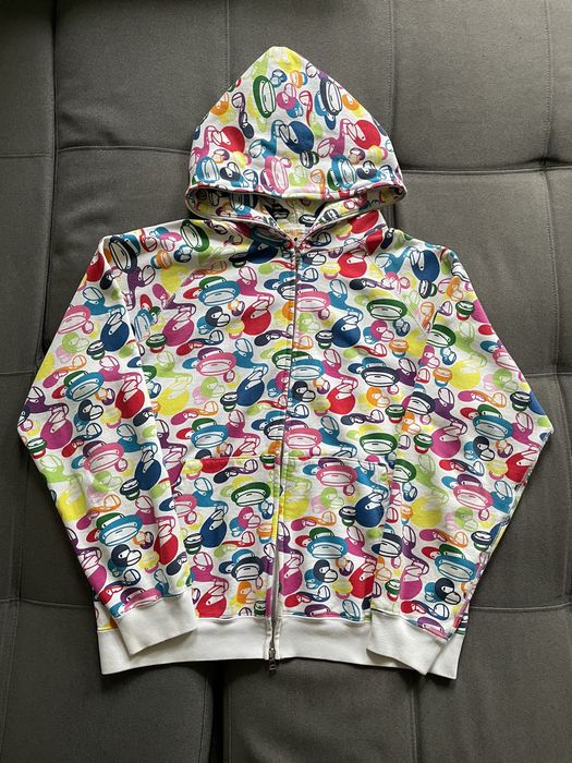 Bape BAPE Baby Milo OG Multi Color Camo Full Zip Hoodie | Grailed