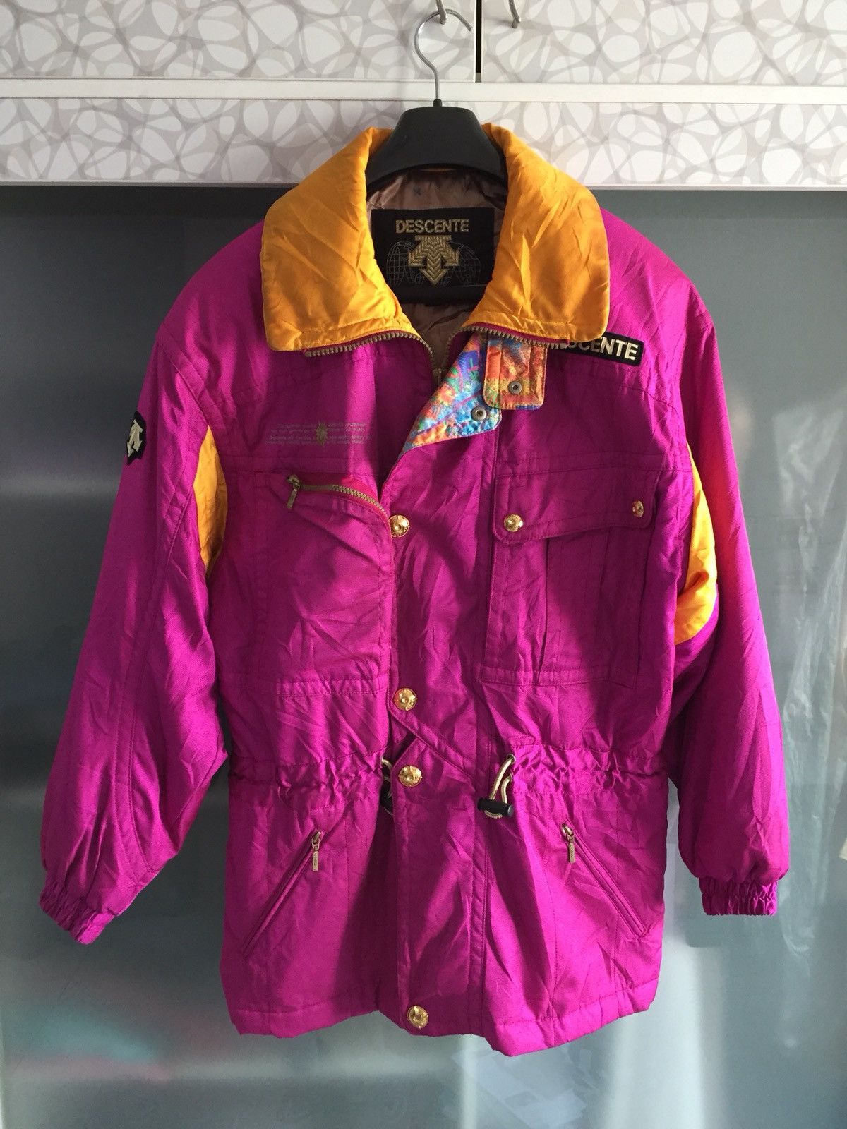 Decente Multicolor Puffy Parka Ski Jacket