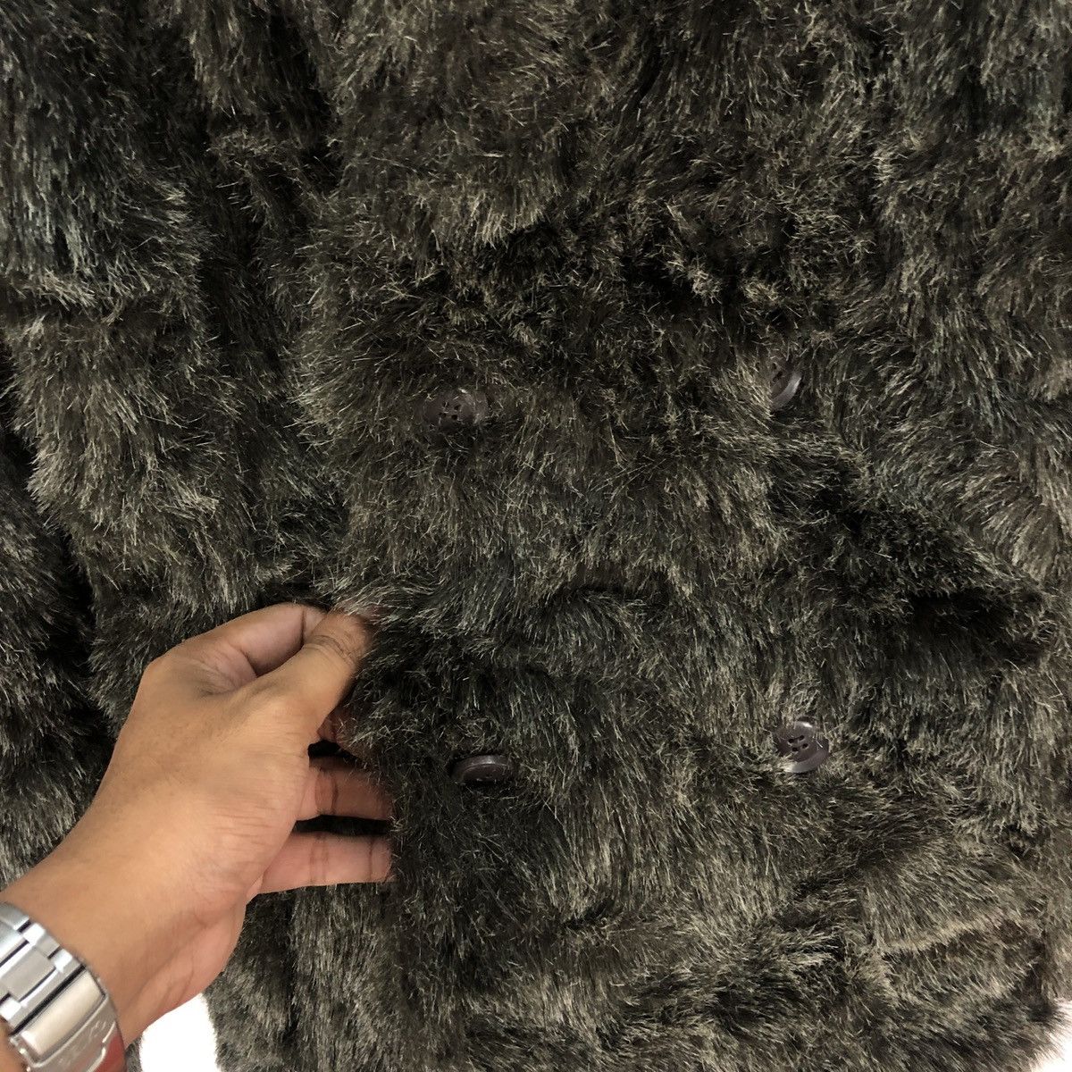 Japanese Brand Evolution Faux Fur Size L / US 10 / IT 46 - 3 Thumbnail