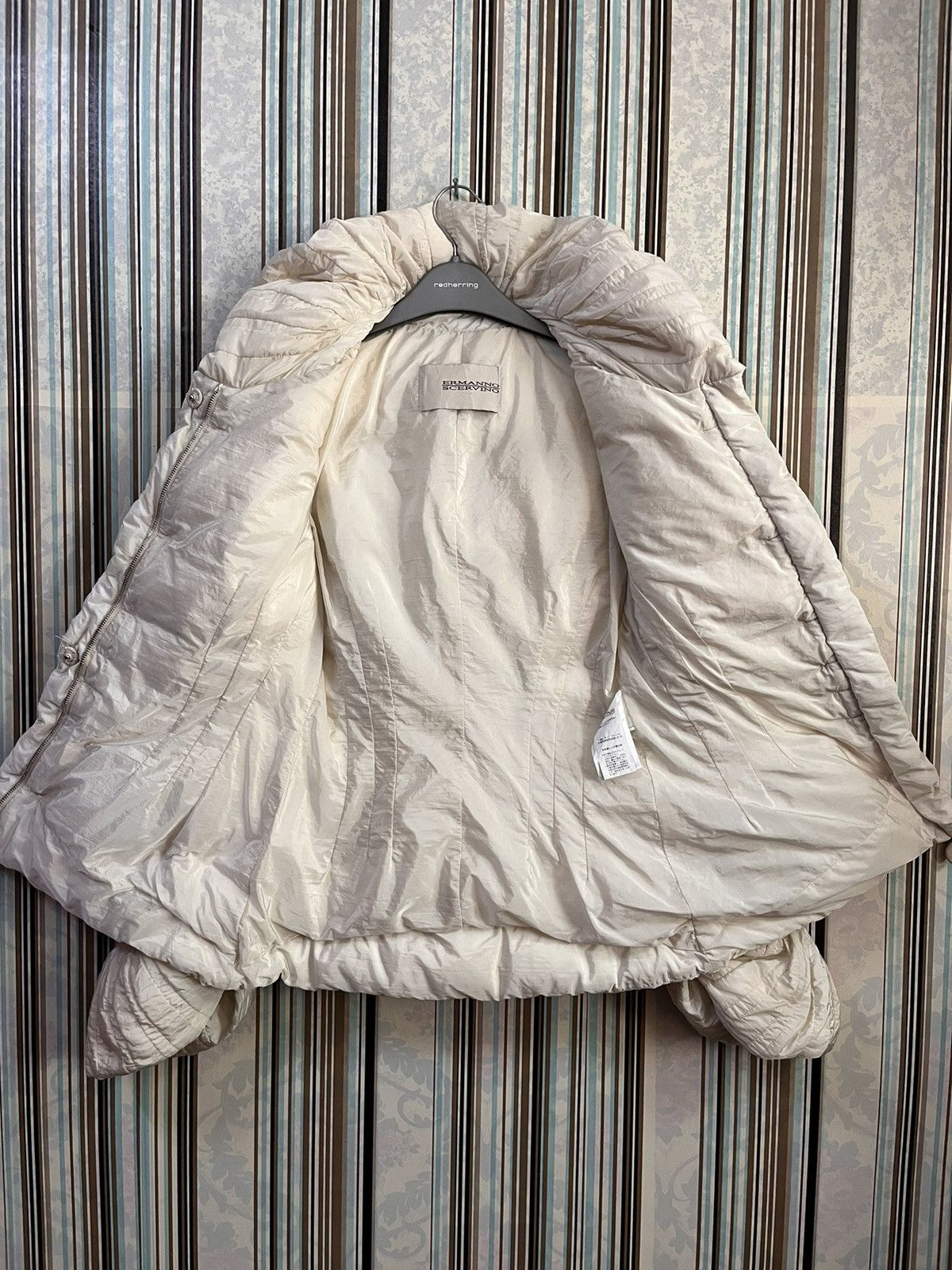 Ermanno Scervino puffer curved hem pleated flower belted #B4 Size M / US 6-8 / IT 42-44 - 5 Thumbnail
