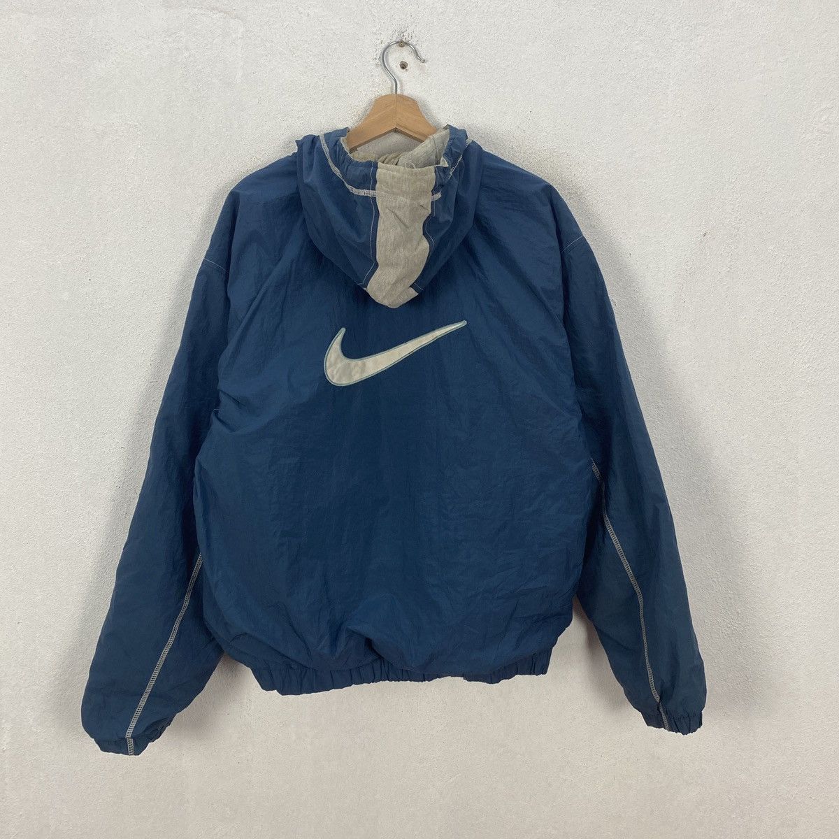 Nike × Vintage Vintage Nike Hoodie Sweater Big Logo Size US L / EU 52-54 / 3 - 7 Thumbnail