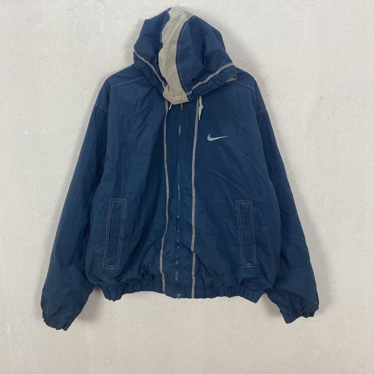 Nike × Vintage Vintage Nike Hoodie Sweater Big Logo Size US L / EU 52-54 / 3 - 1 Thumbnail