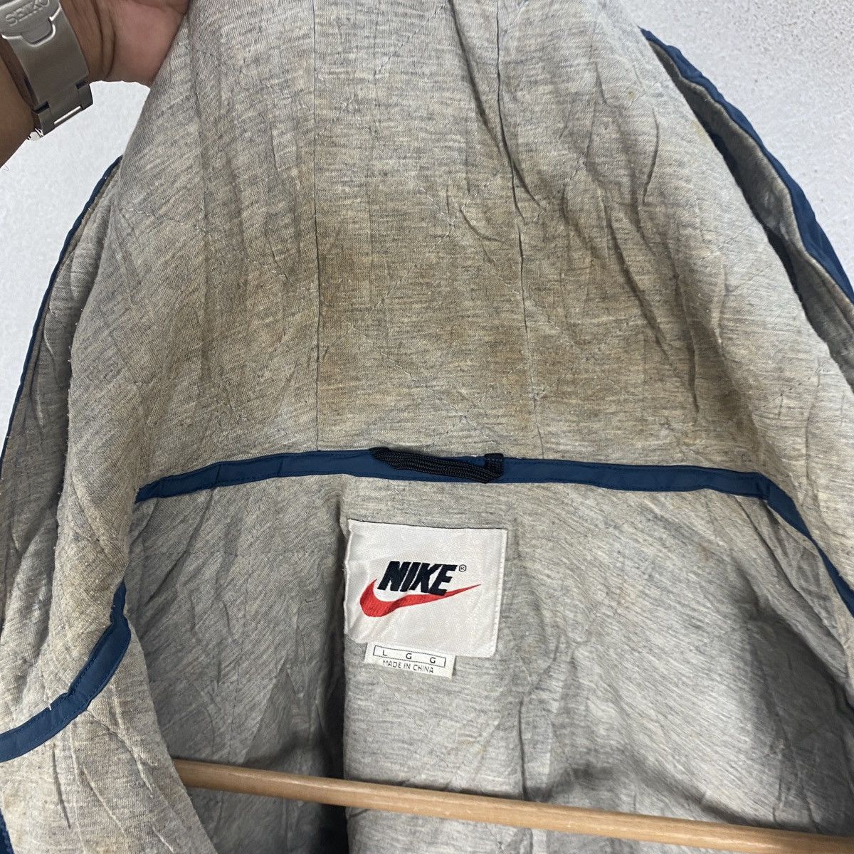 Nike × Vintage Vintage Nike Hoodie Sweater Big Logo Size US L / EU 52-54 / 3 - 16 Thumbnail