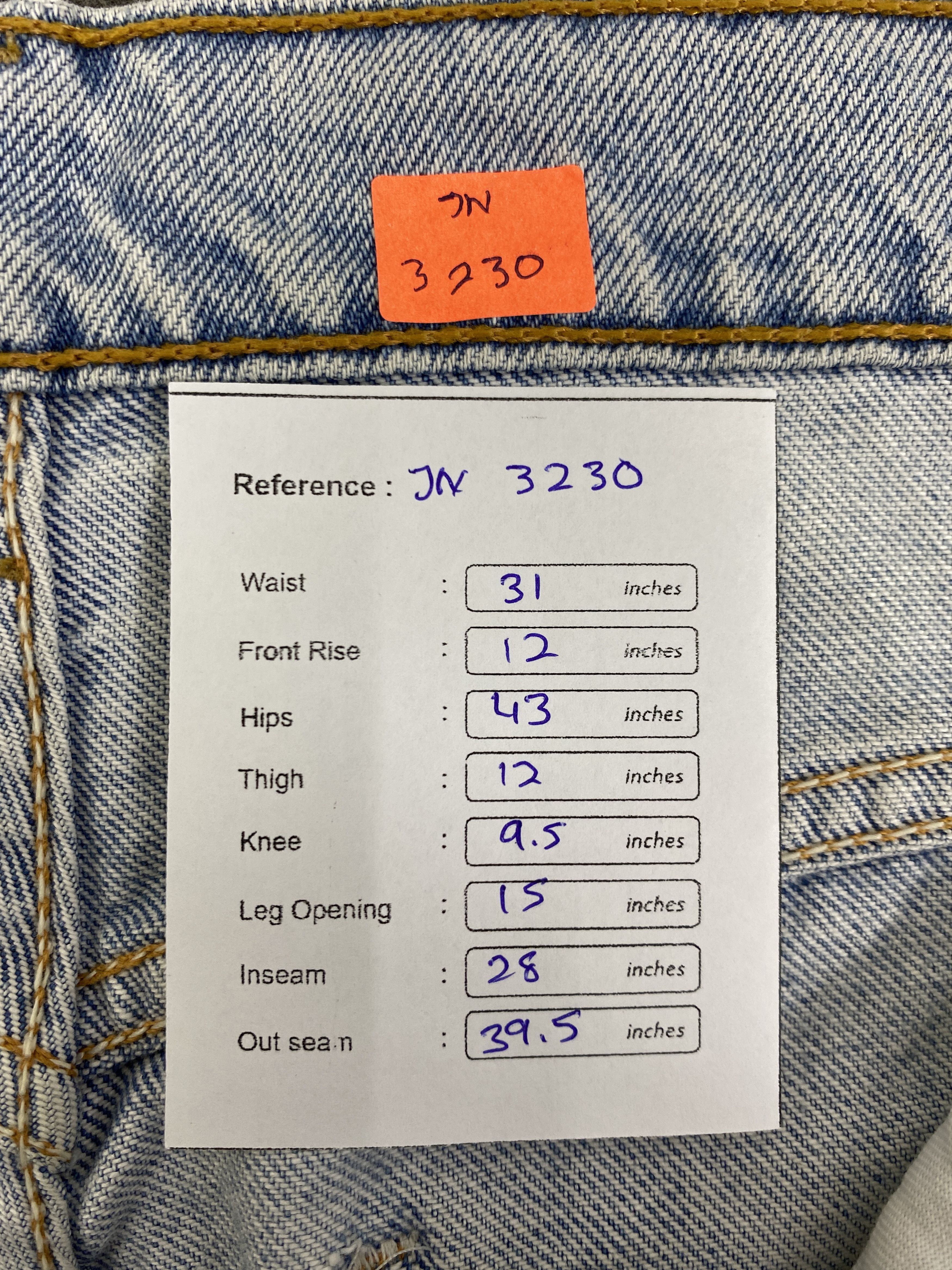 Levi's Light Blue Wash Vintage Levis 610 Orange Tab 31x28 - JN3230 Size US 31 - 8 Thumbnail
