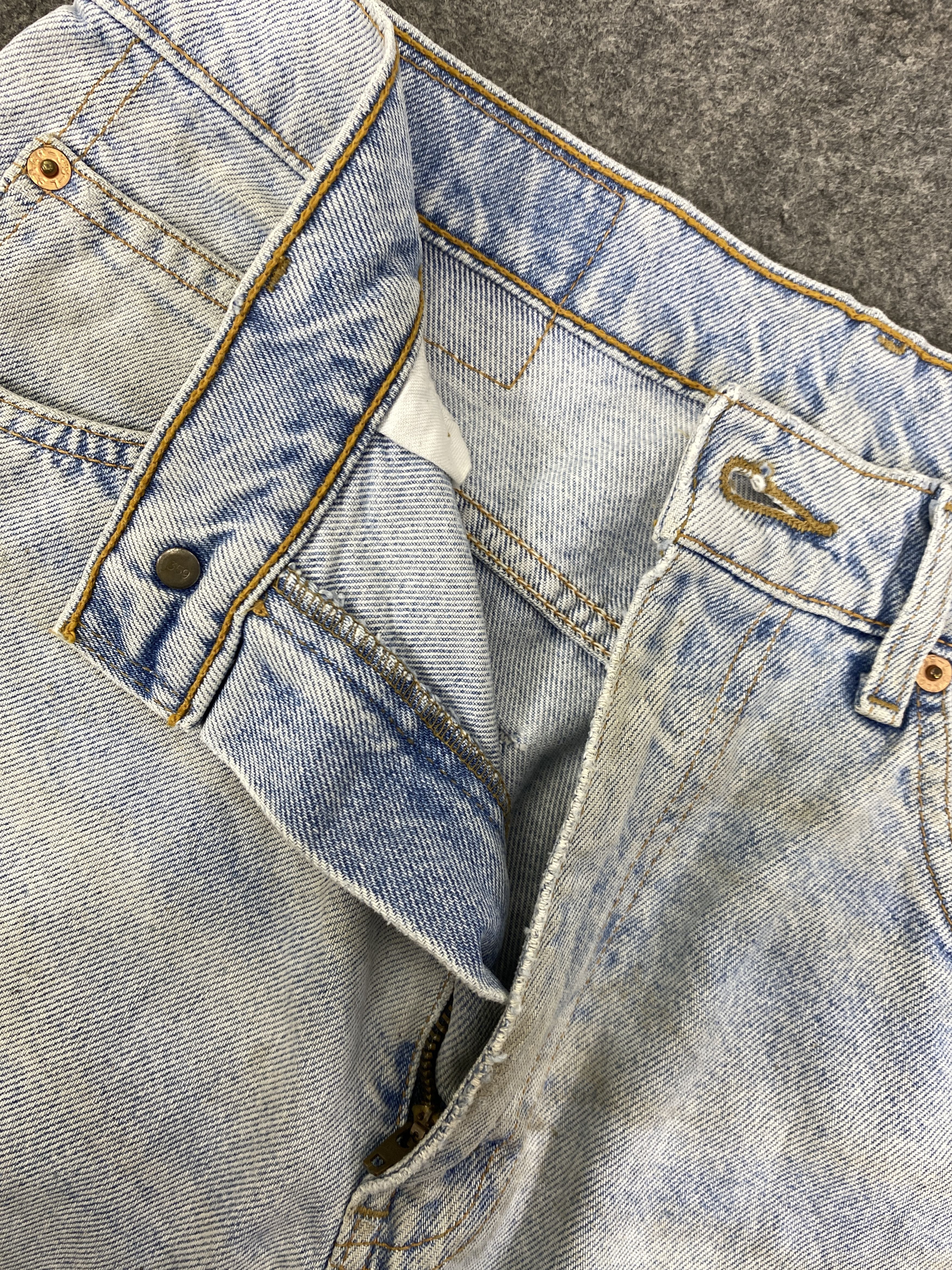 Levi's Light Blue Wash Vintage Levis 610 Orange Tab 31x28 - JN3230 Size US 31 - 7 Thumbnail