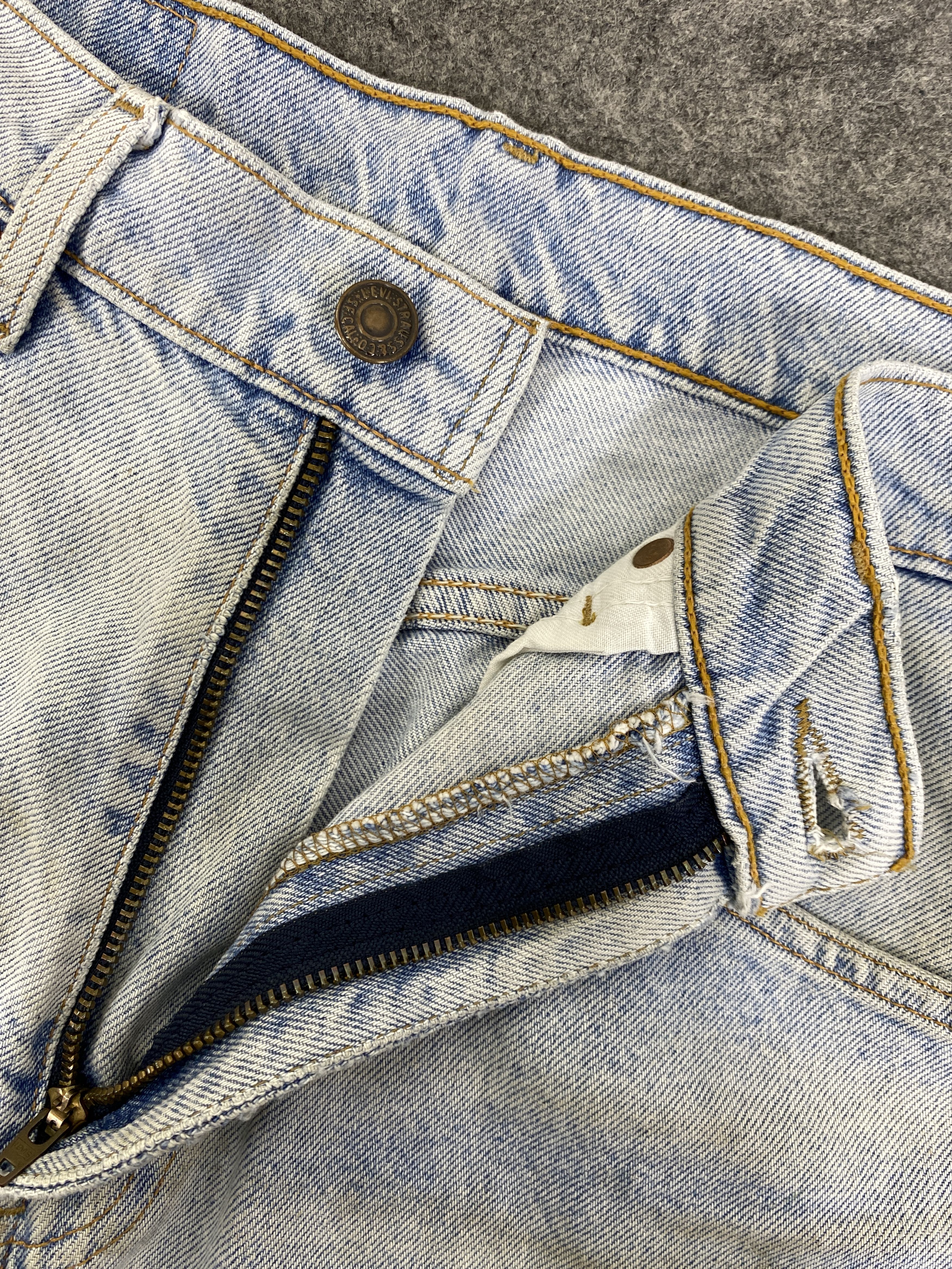 Levi's Light Blue Wash Vintage Levis 610 Orange Tab 31x28 - JN3230 Size US 31 - 6 Thumbnail