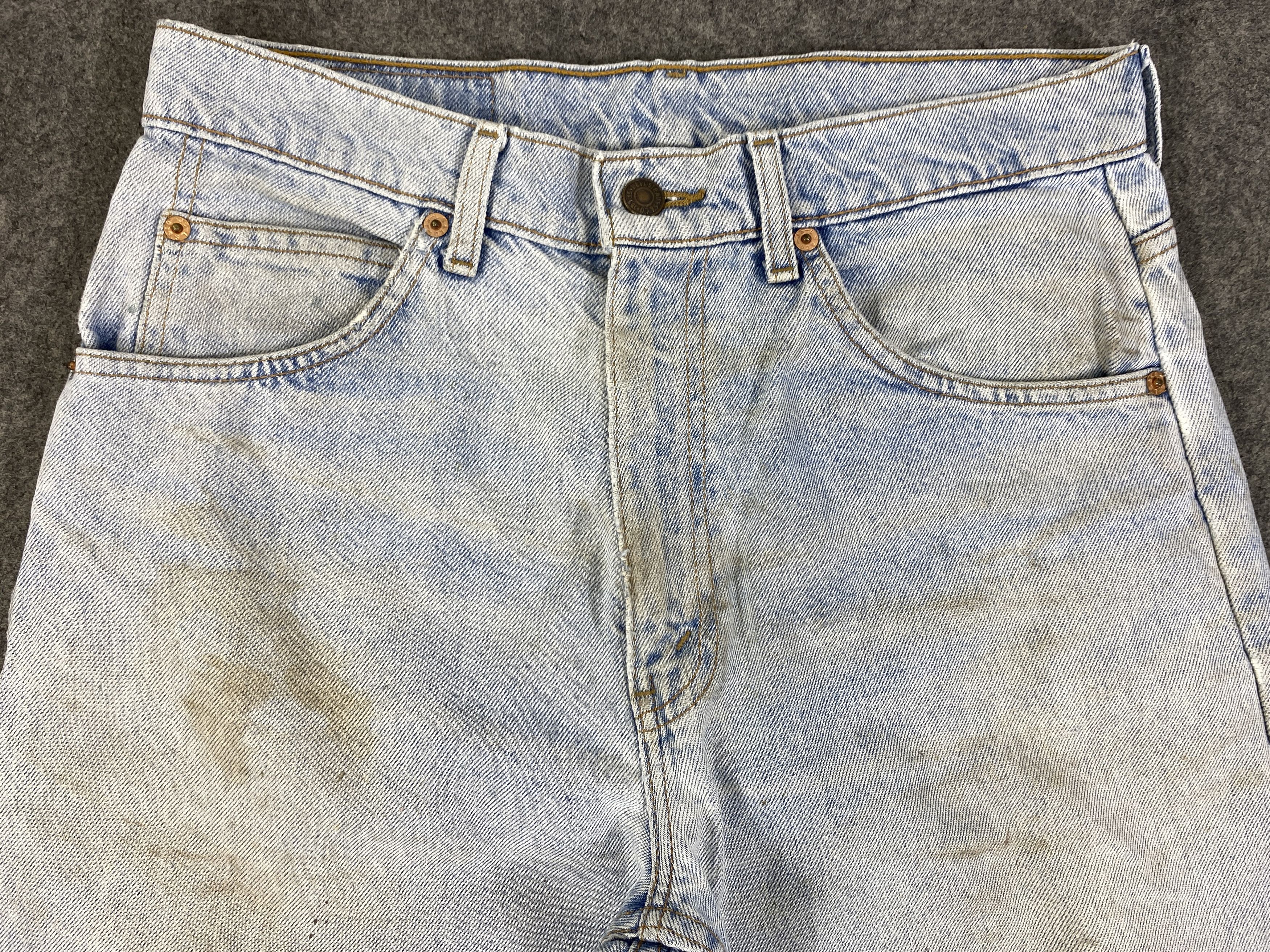 Levi's Light Blue Wash Vintage Levis 610 Orange Tab 31x28 - JN3230 Size US 31 - 3 Thumbnail
