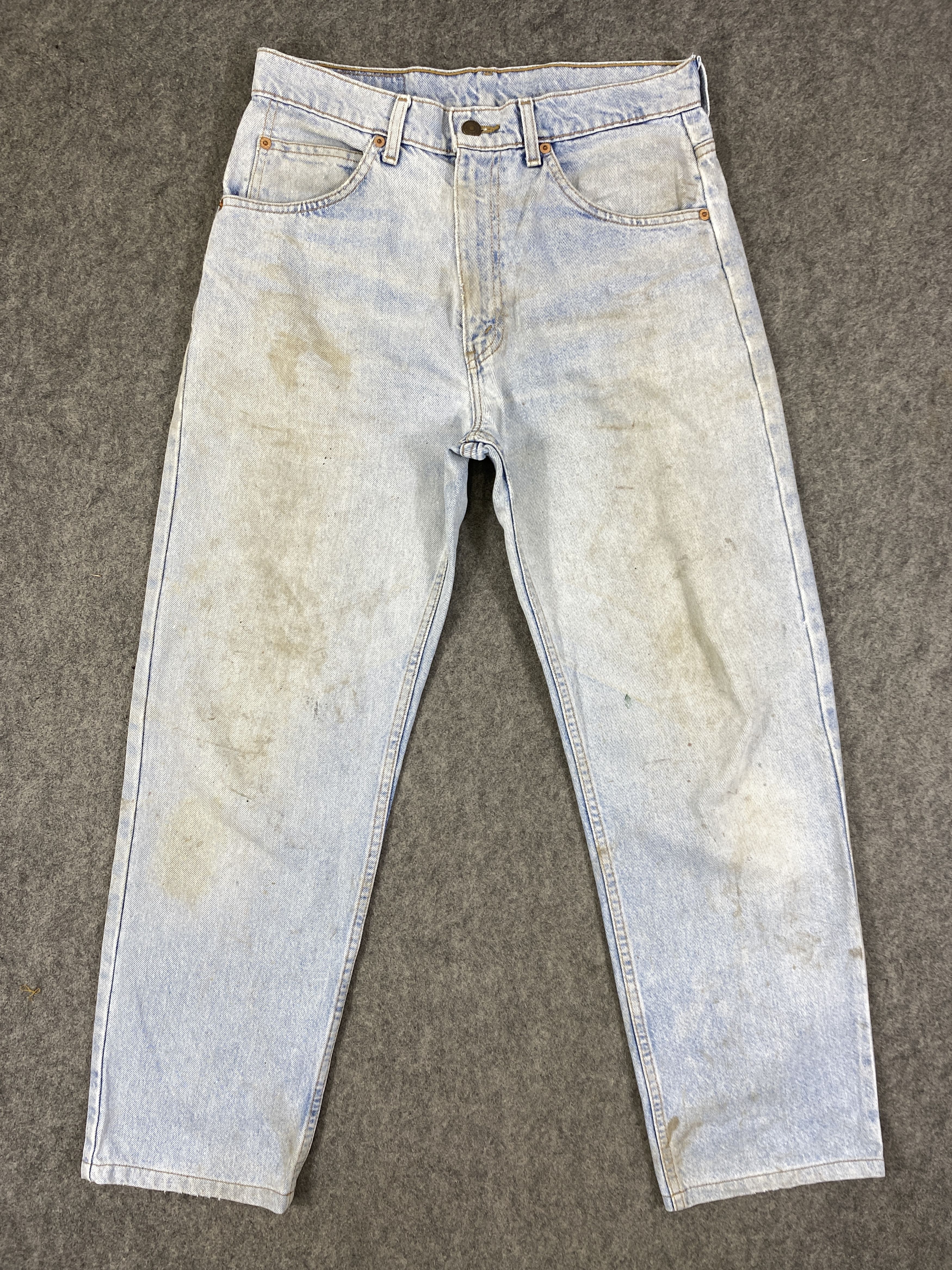 Levi's Light Blue Wash Vintage Levis 610 Orange Tab 31x28 - JN3230 Size US 31 - 1 Thumbnail