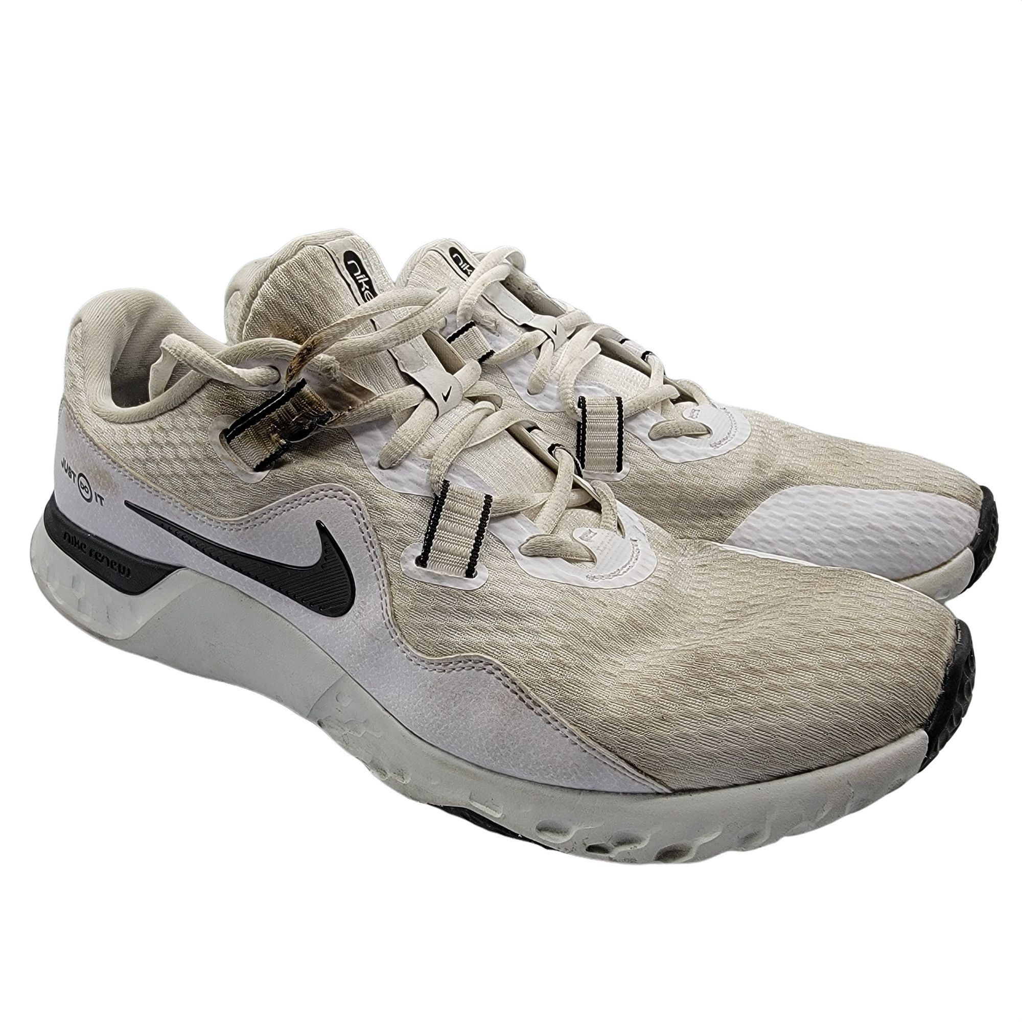 Nike Renew Retaliation TR Mens 11 White Black Casual Runni