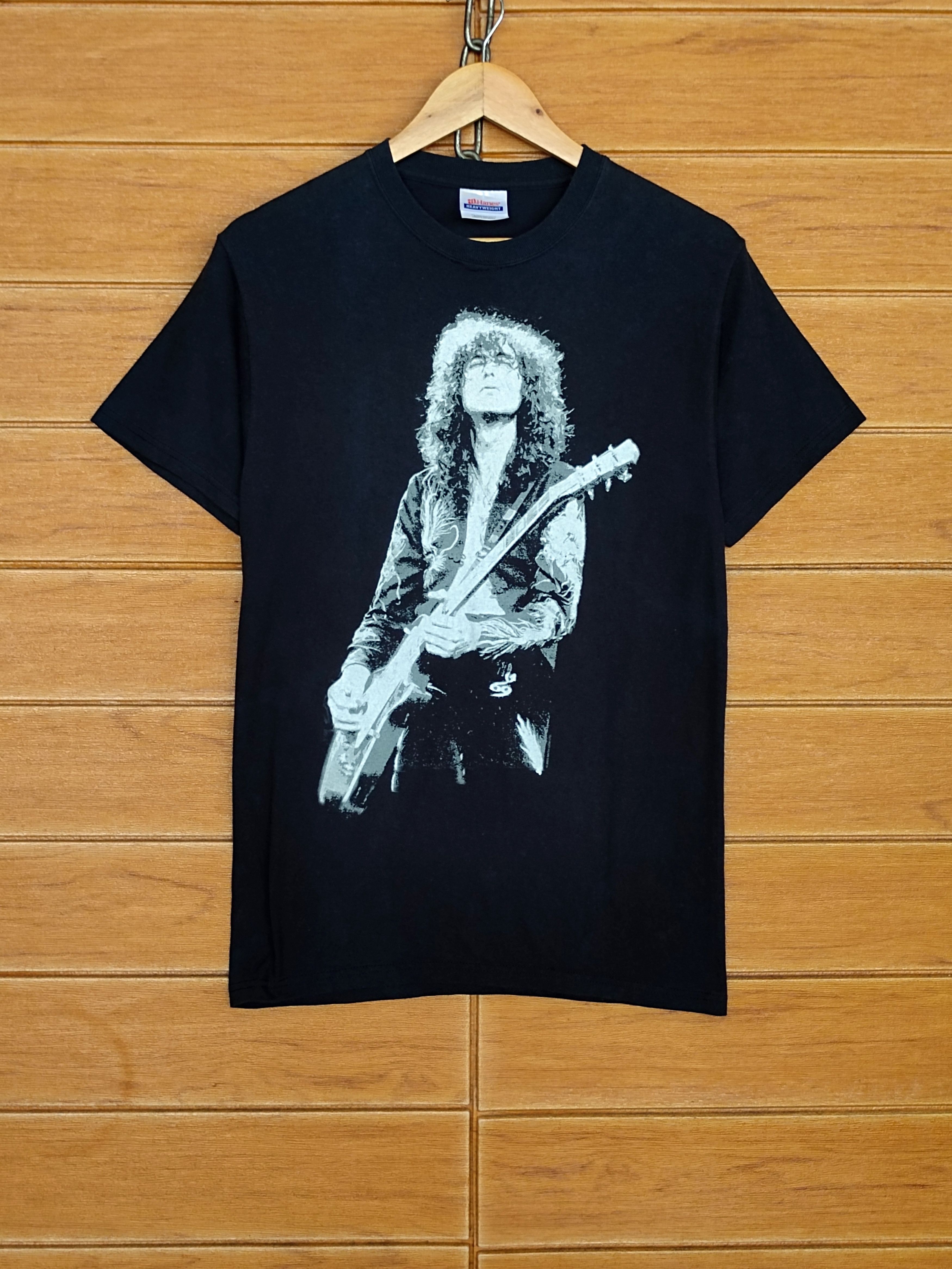 Band Tees Vintage 00s Jimmy Page Led Zeppelin Band T-Shirt Size US S / EU 44-46 / 1 - 1 Thumbnail
