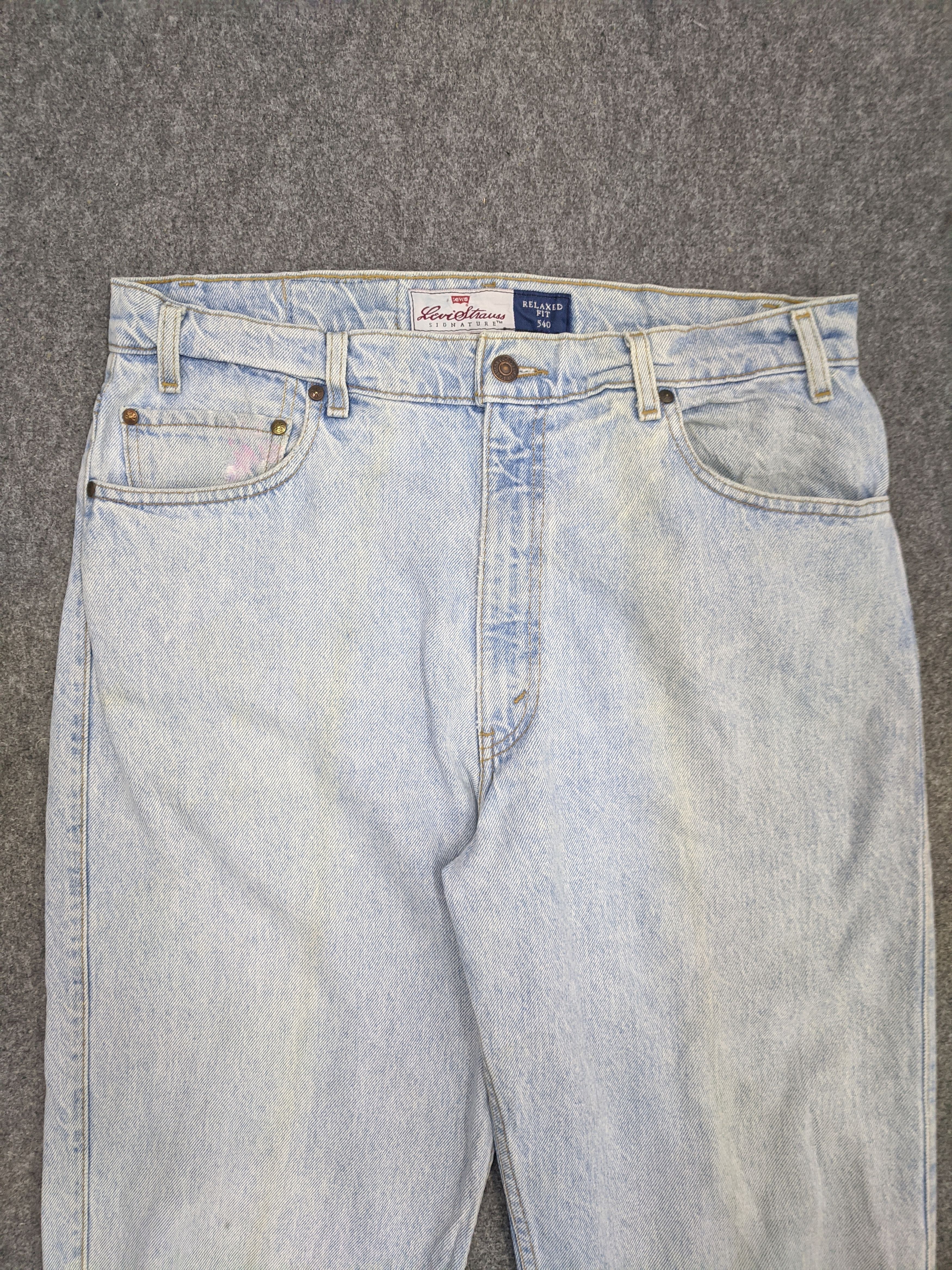 Levi's Vintage 90s Levis 540 Relaxed Fit Lightwash Jeans DP0707 Size US 35 - 2 Thumbnail