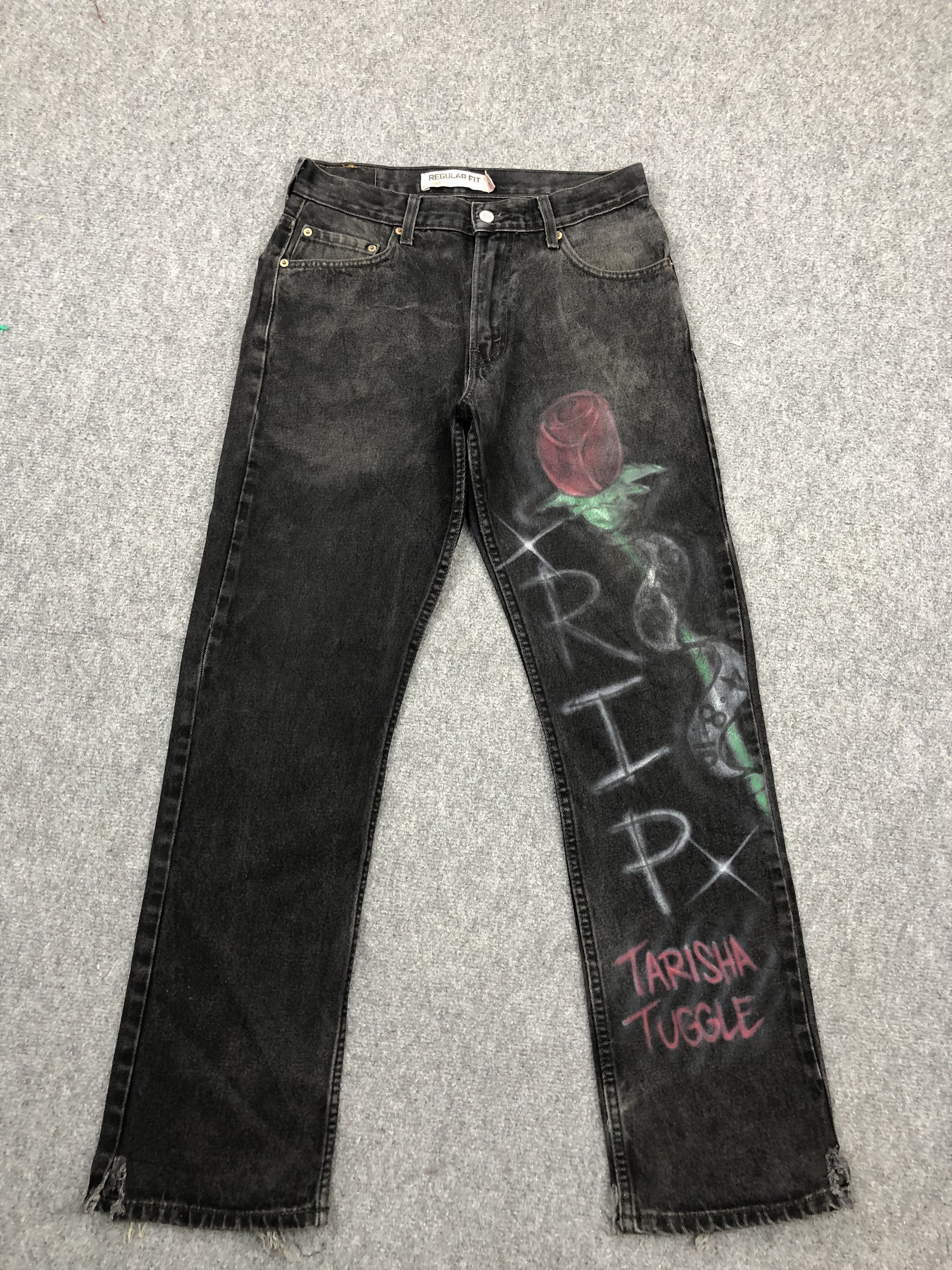 Levi's Faded Black Vintage Levis 505 Jeans DP1597 Size US 30 / EU 46 - 1 Thumbnail