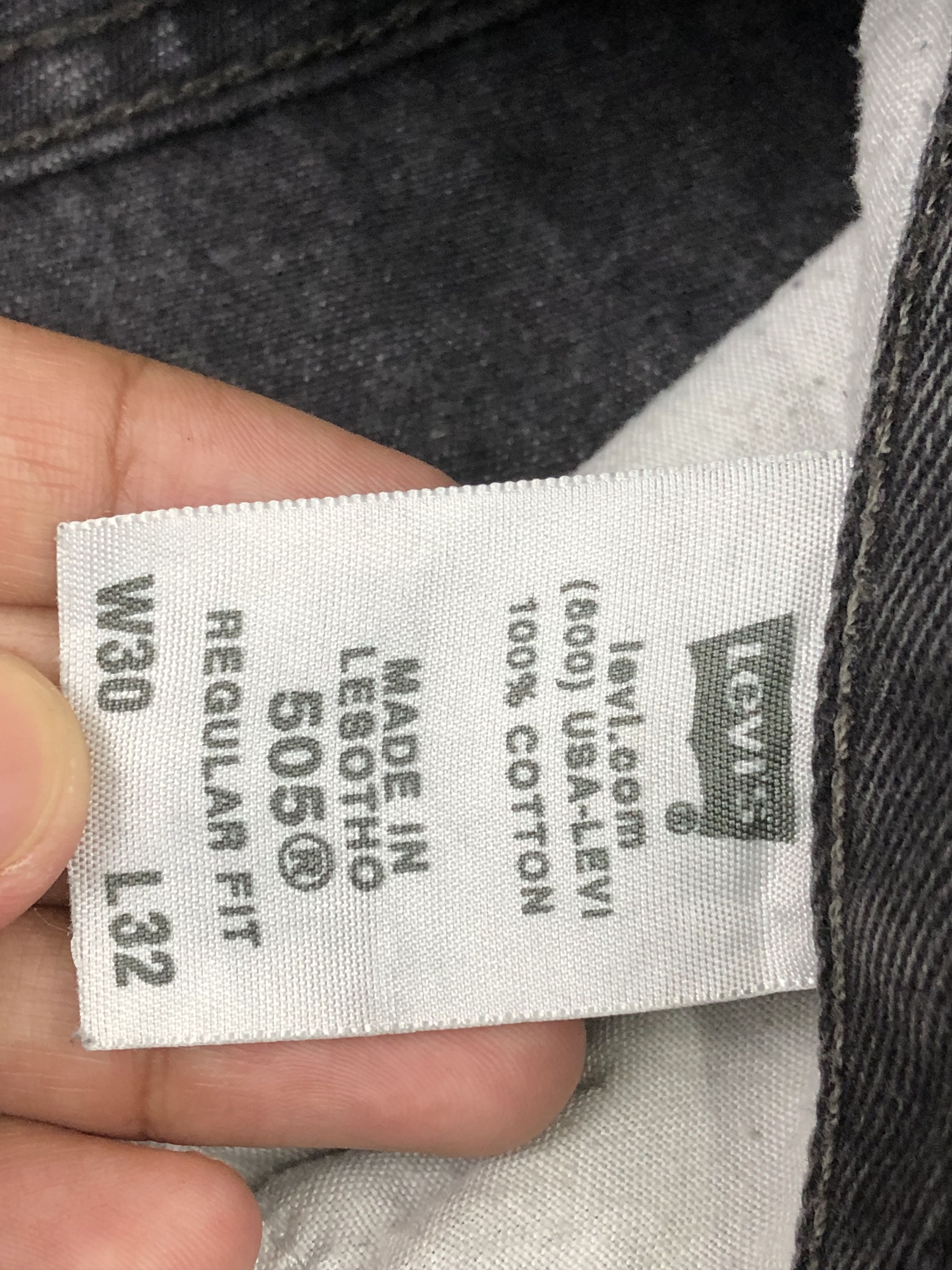 Levi's Faded Black Vintage Levis 505 Jeans DP1597 Size US 30 / EU 46 - 7 Thumbnail