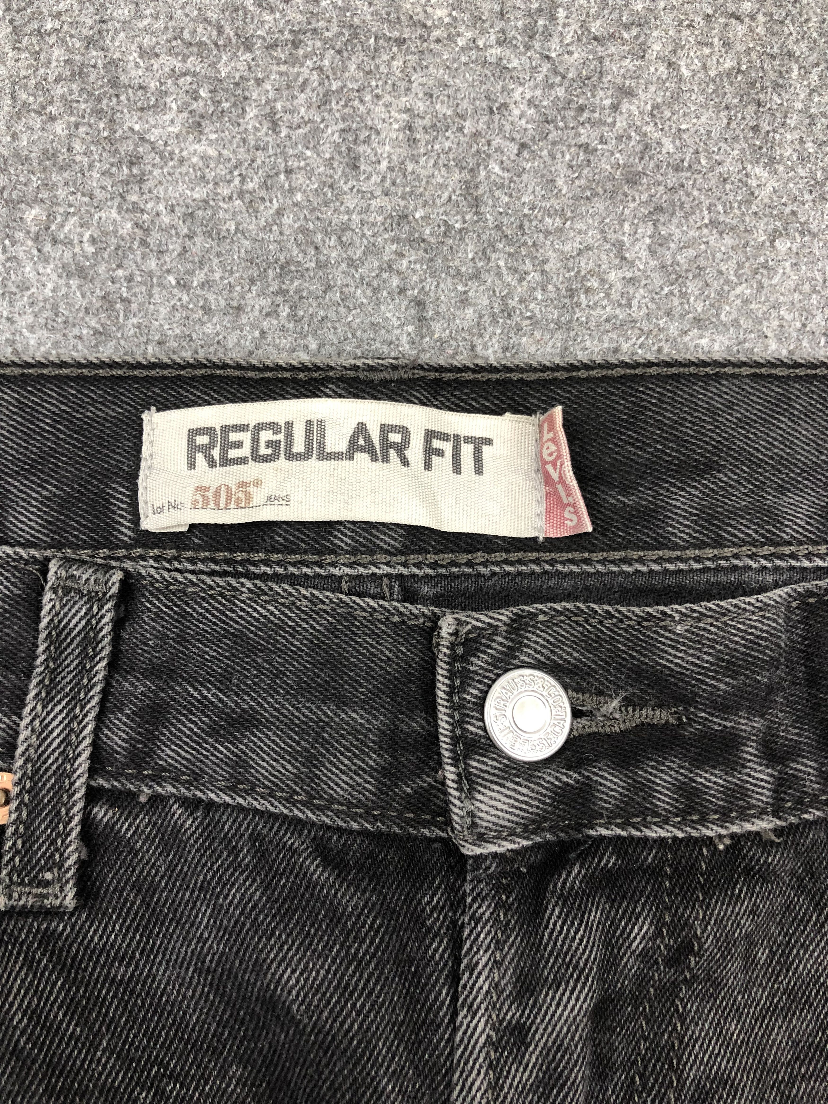 Levi's Faded Black Vintage Levis 505 Jeans DP1597 Size US 30 / EU 46 - 9 Thumbnail