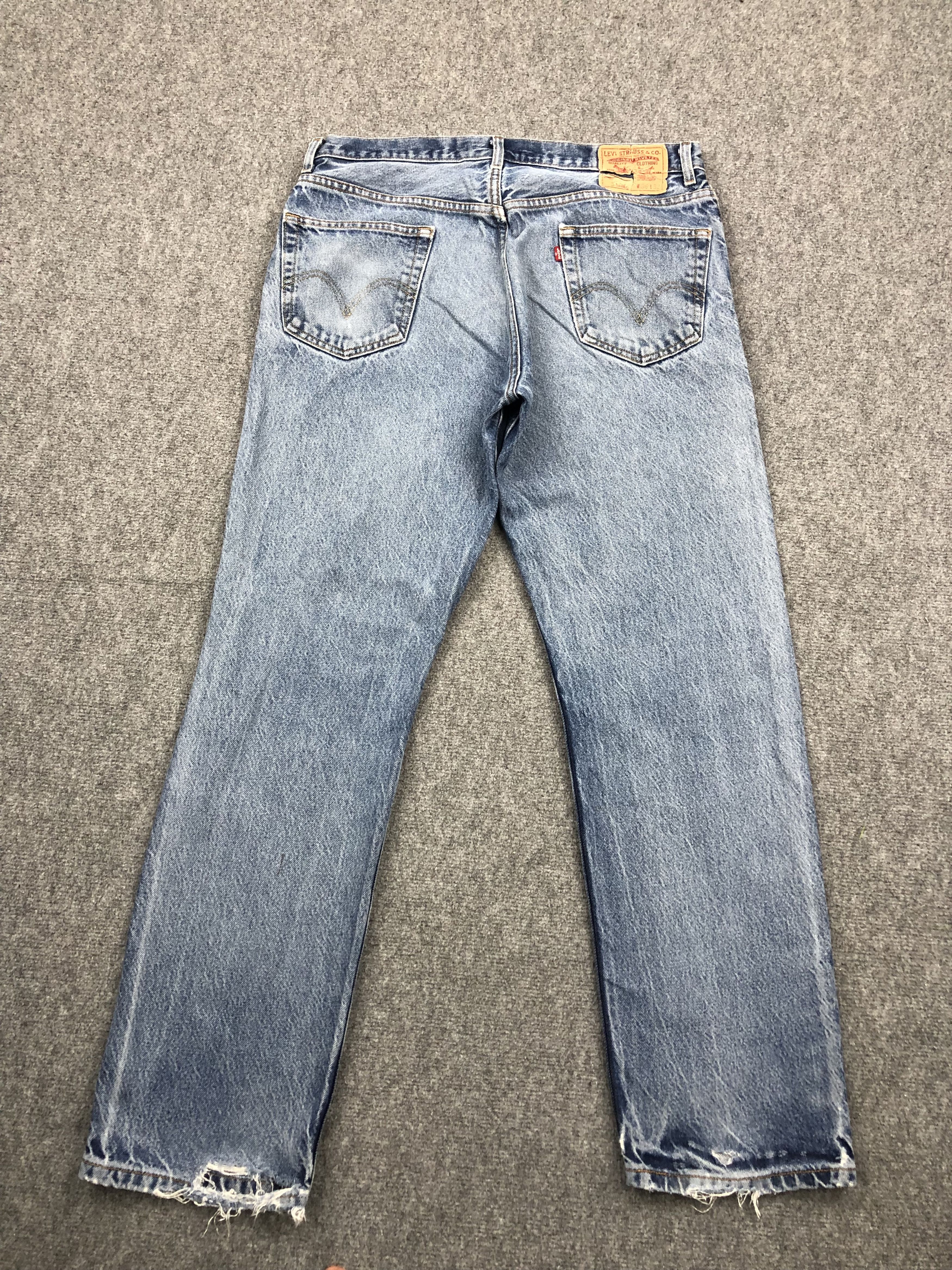 Levi's Faded Blue Vintage Levis 505 Jeans DP1603 Size US 37 - 3 Thumbnail