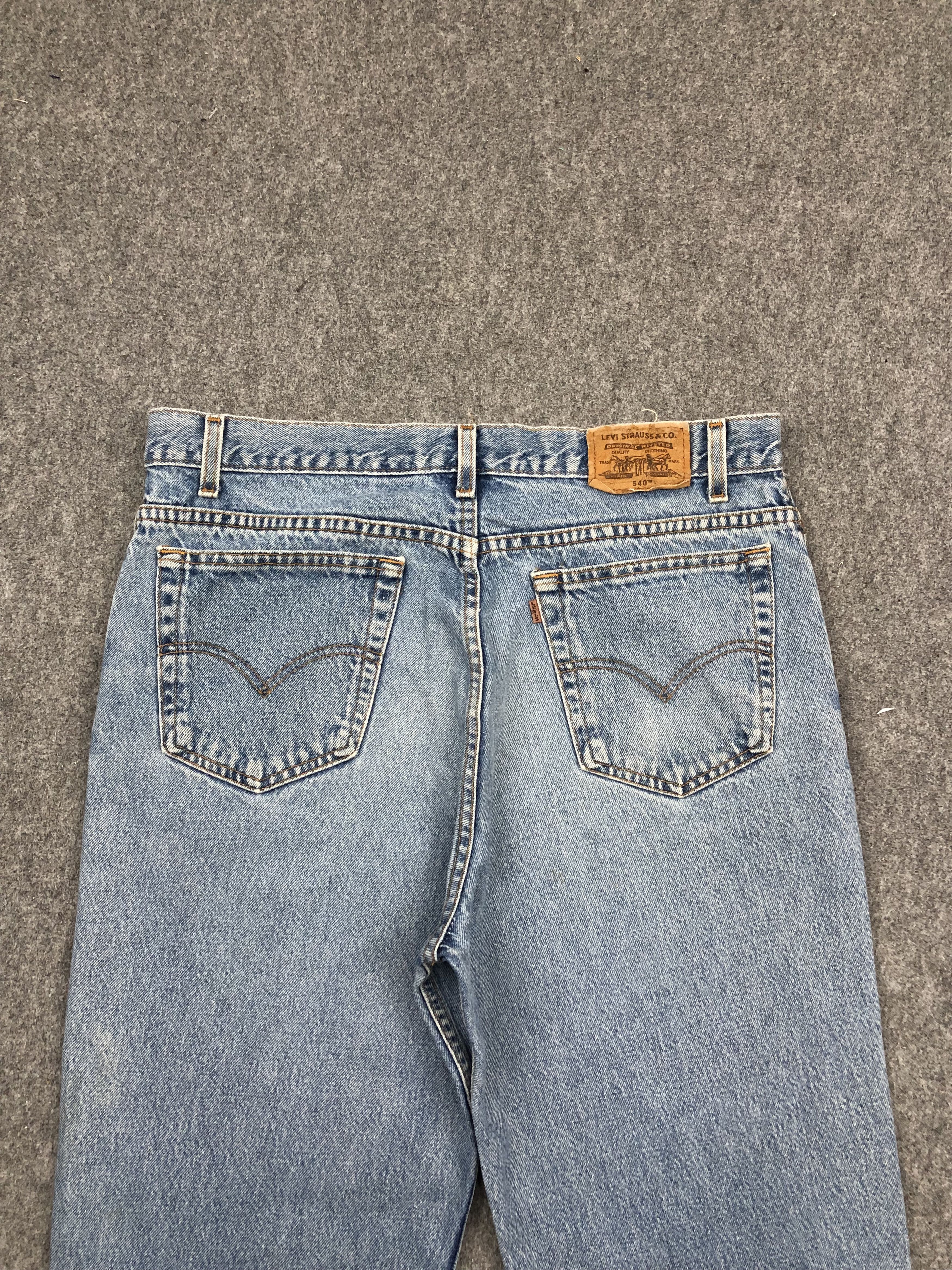 Levi's Vintage 90s Levis 540 Faded Blue Jeans DP1618 Size US 36 / EU 52 - 4 Thumbnail