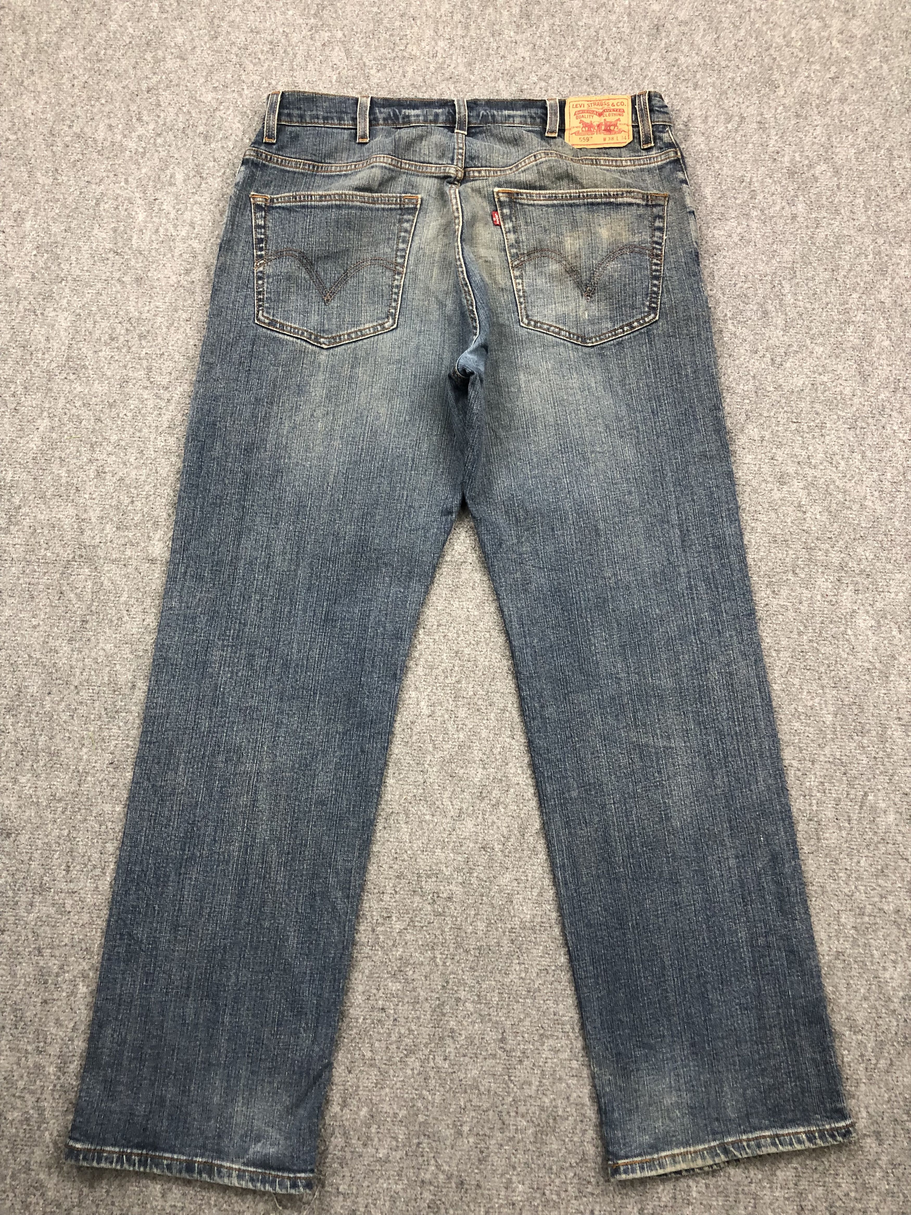 Levi's Vintage Levis 559 Faded Blue Jeans DP1607 Size US 38 / EU 54 - 3 Thumbnail