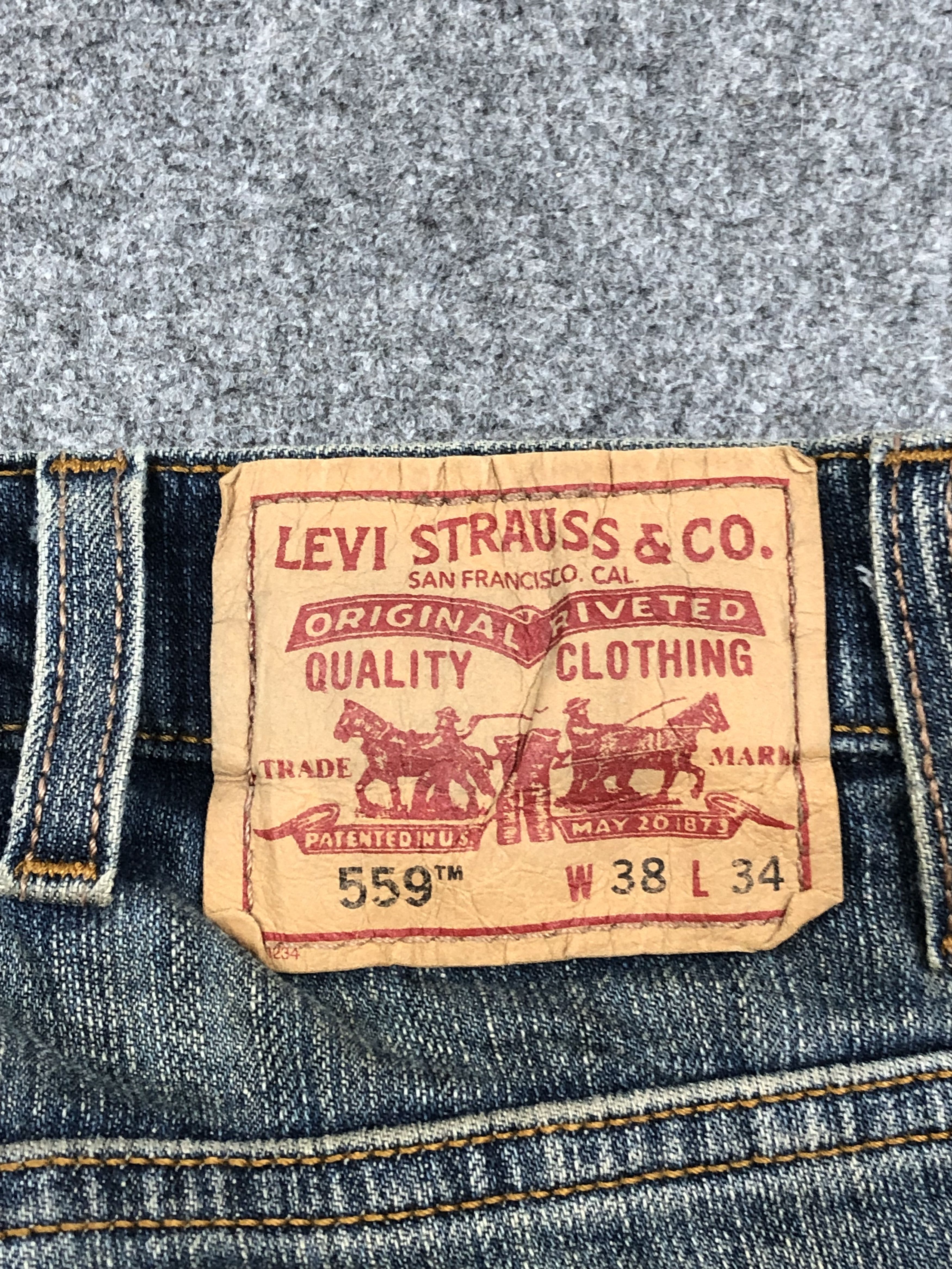 Levi's Vintage Levis 559 Faded Blue Jeans DP1607 Size US 38 / EU 54 - 5 Thumbnail