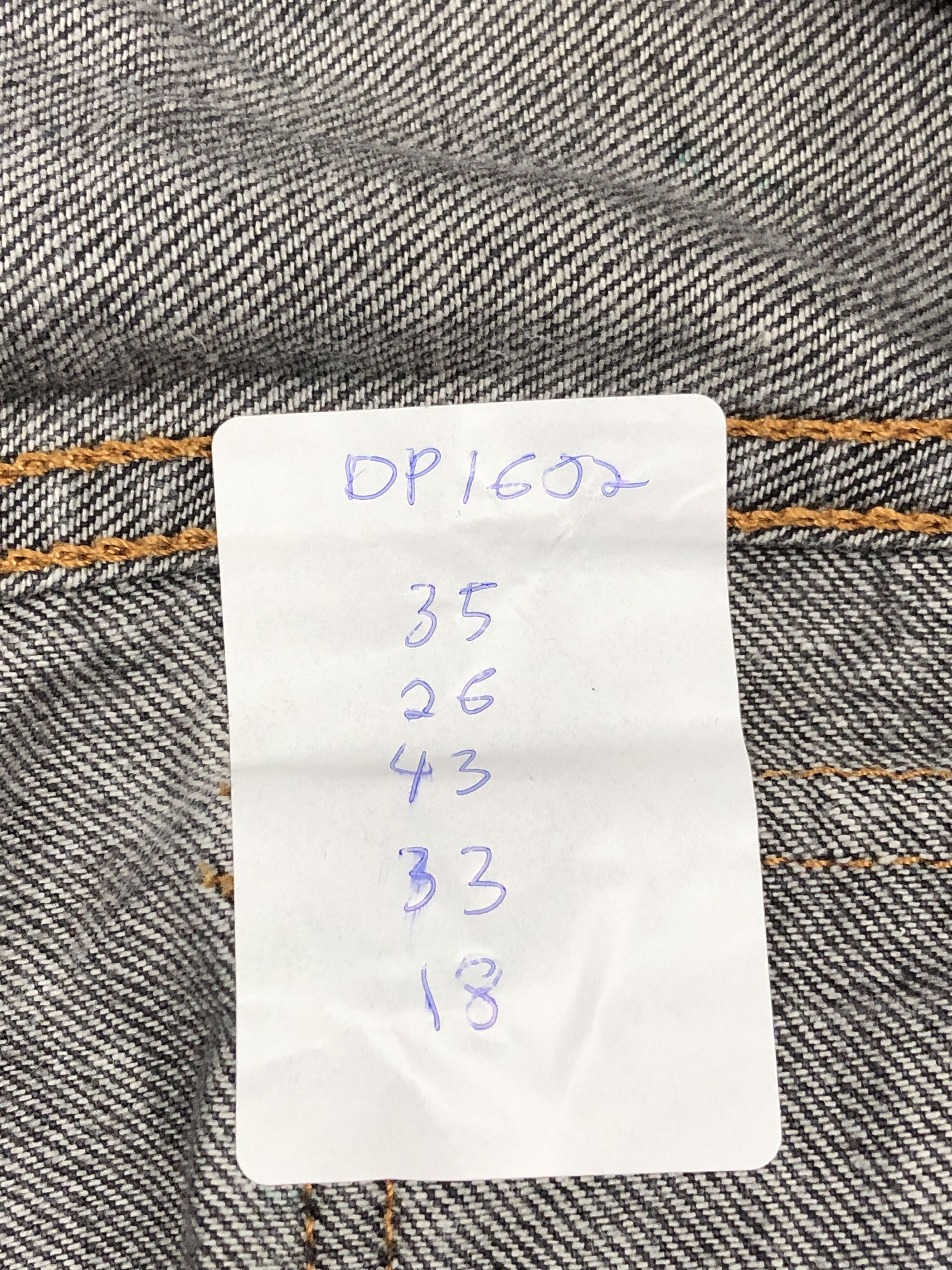 Levi's Vintage Levis 569 Black Jeans DP1602 Size US 35 - 16 Thumbnail