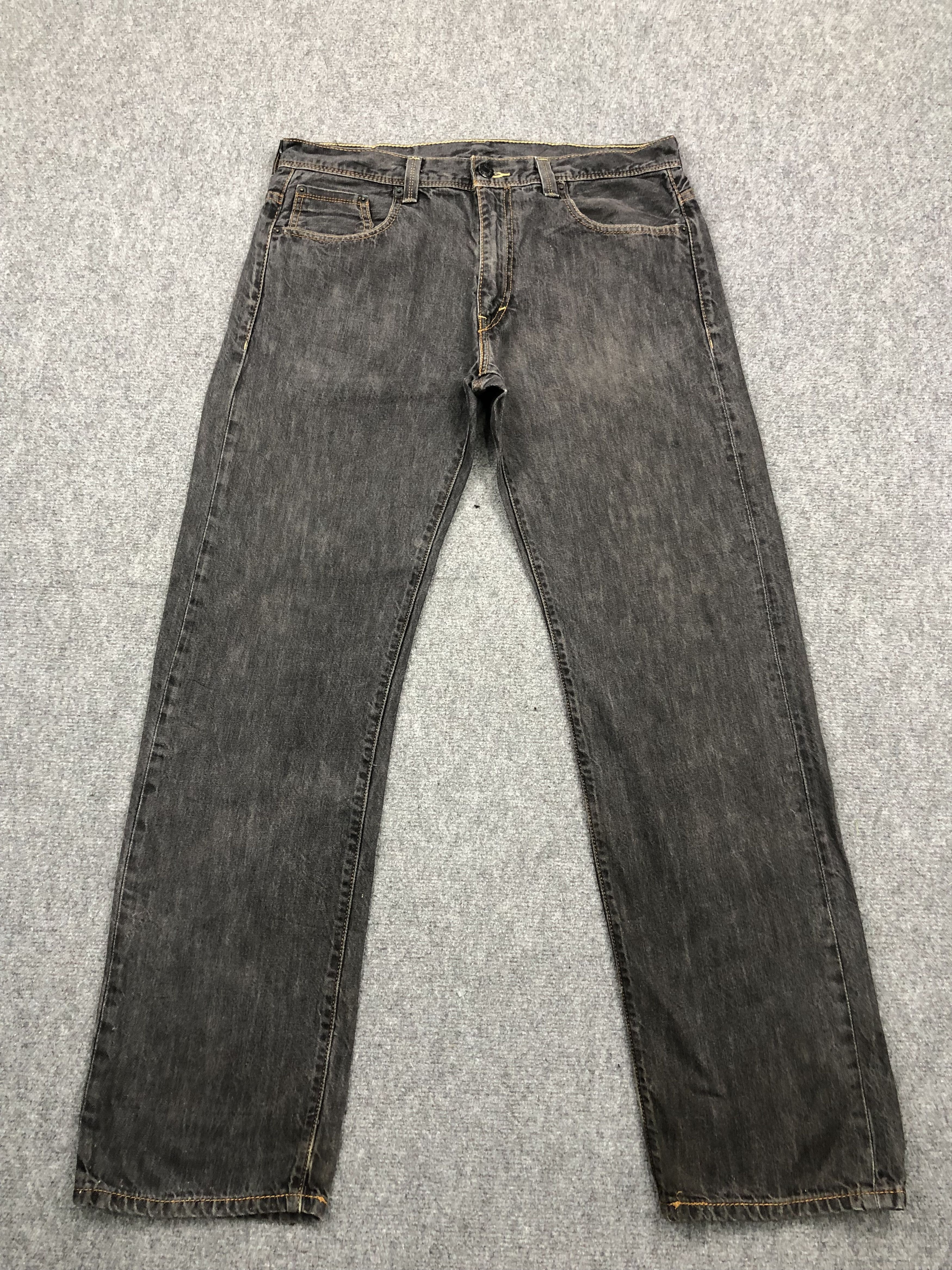 image of Levis 569 Black Jeans, Men's (Size 35)