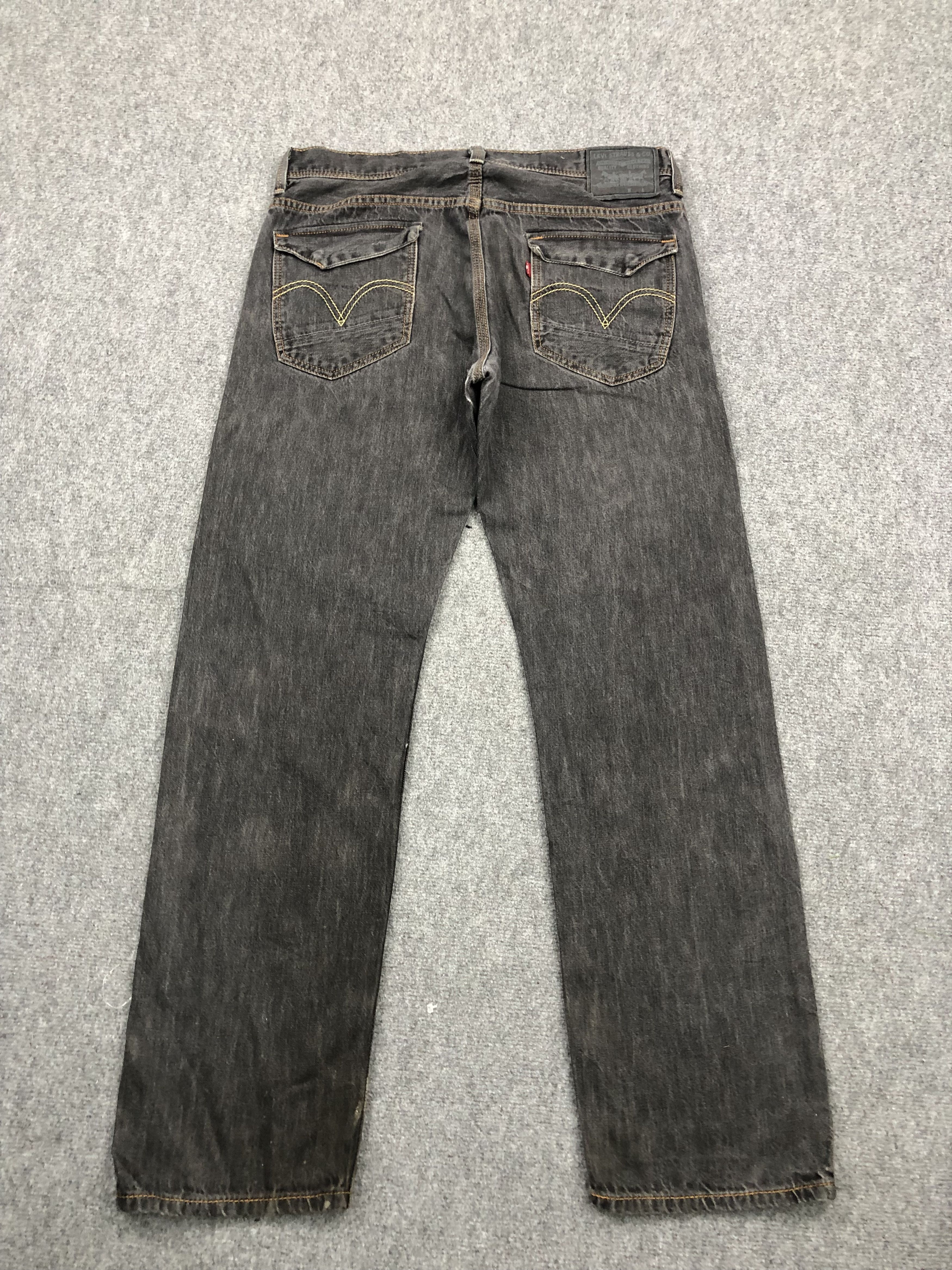 Levi's Vintage Levis 569 Black Jeans DP1602 Size US 35 - 3 Thumbnail