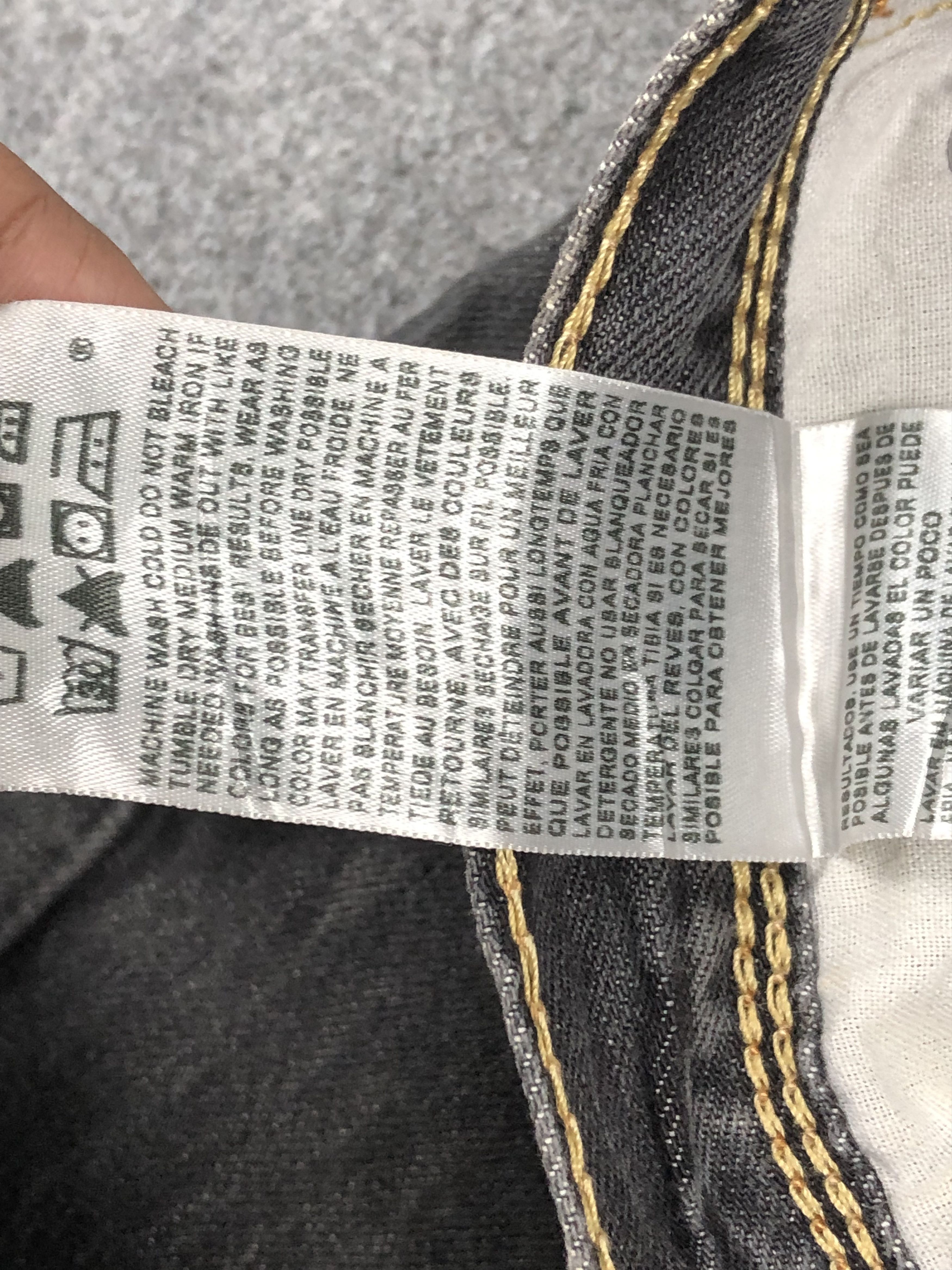 Levi's Vintage Levis 569 Black Jeans DP1602 Size US 35 - 9 Thumbnail