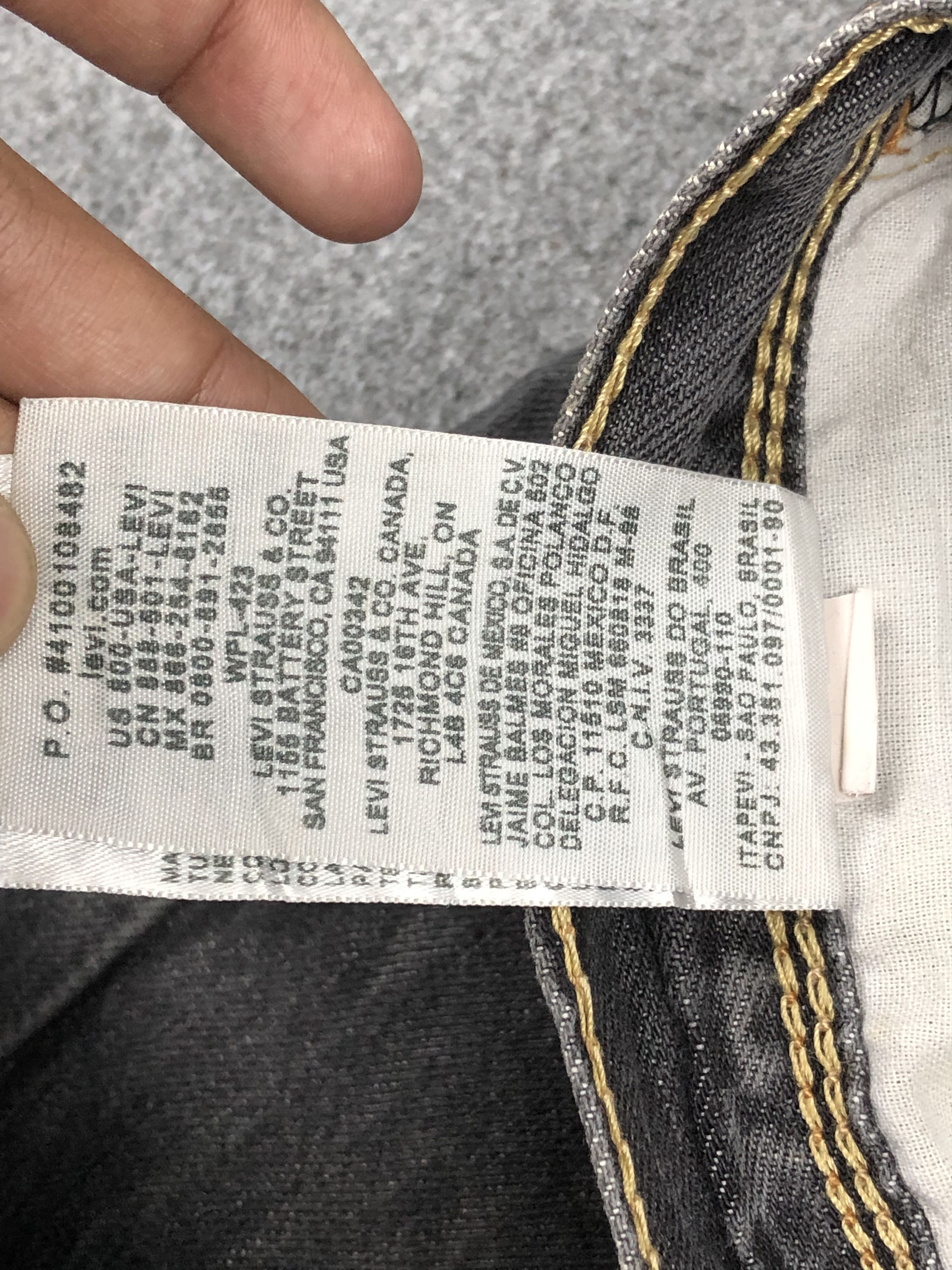Levi's Vintage Levis 569 Black Jeans DP1602 Size US 35 - 10 Thumbnail