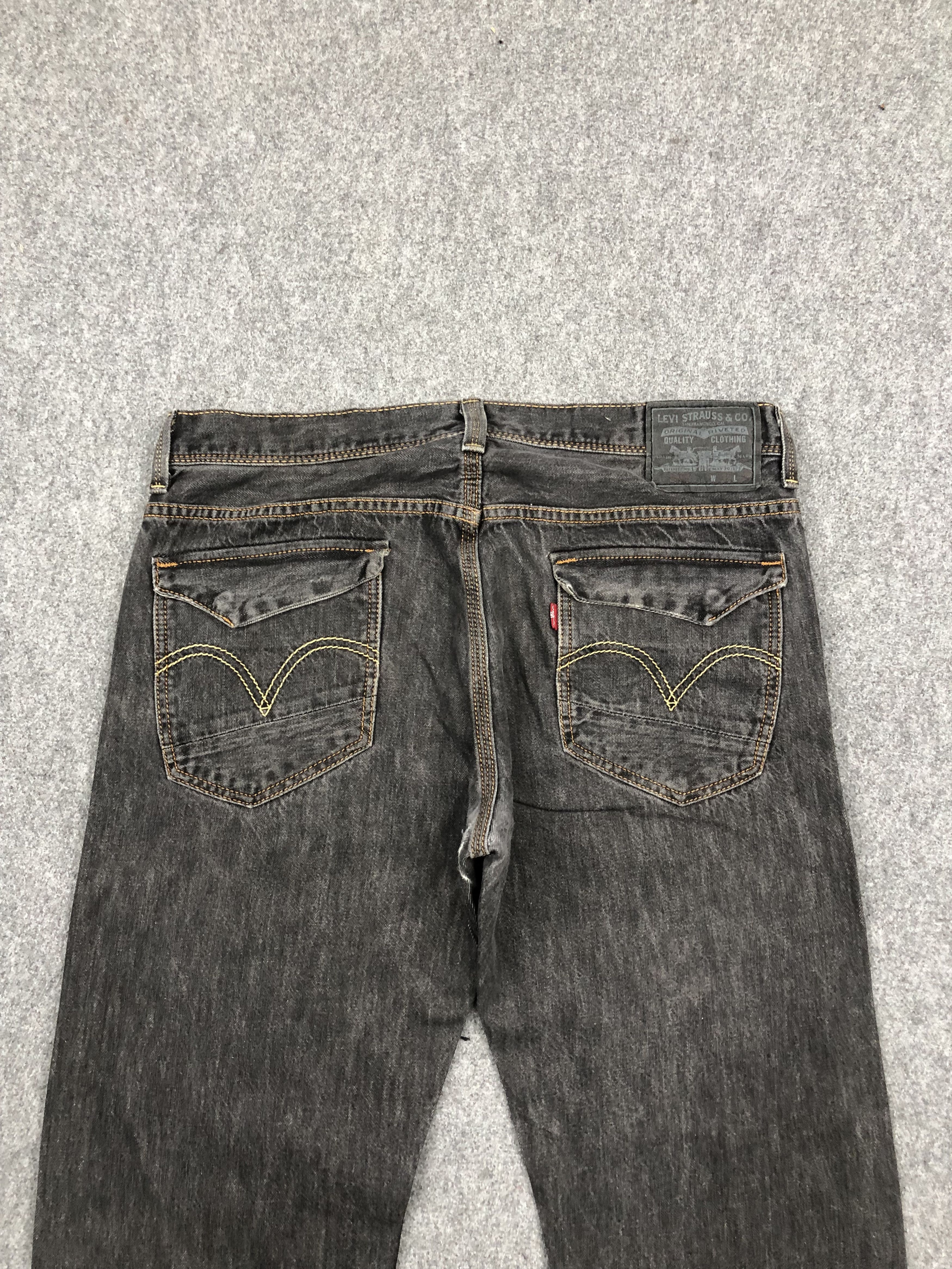 Levi's Vintage Levis 569 Black Jeans DP1602 Size US 35 - 4 Thumbnail