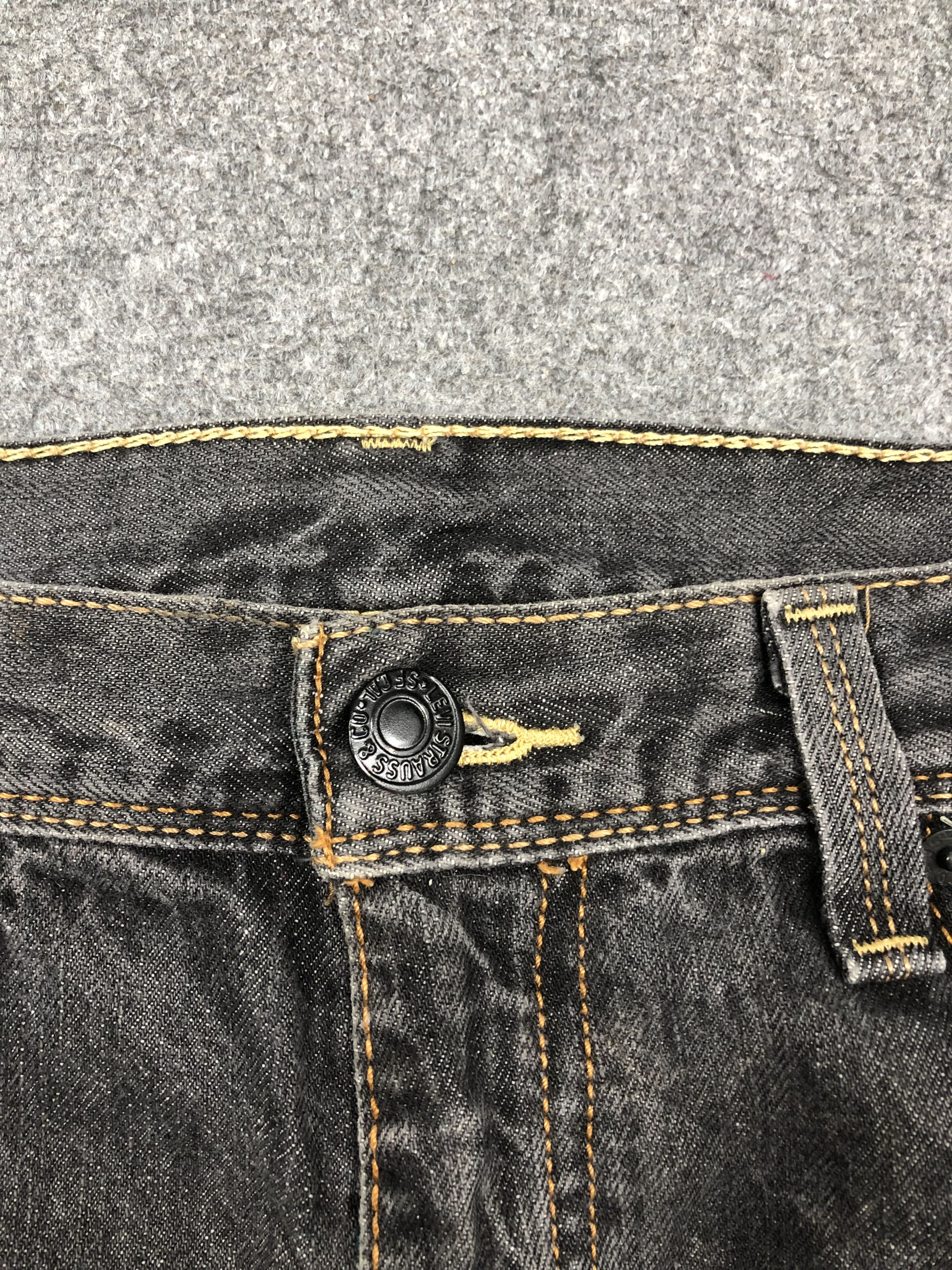Levi's Vintage Levis 569 Black Jeans DP1602 Size US 35 - 12 Thumbnail