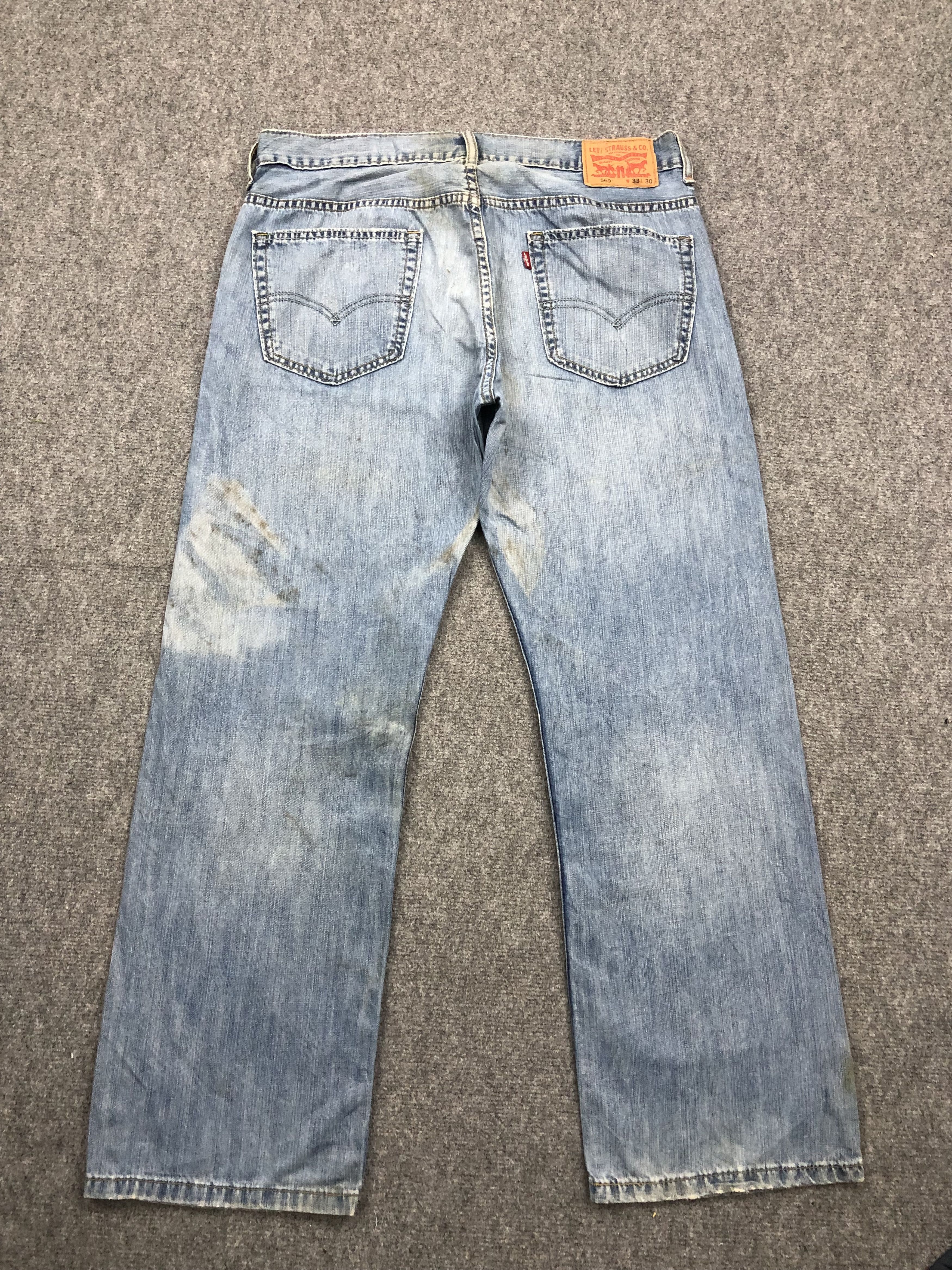 Levi's Vintage Levis 569 Faded Blue Jeans DP1608 Size US 36 / EU 52 - 3 Thumbnail