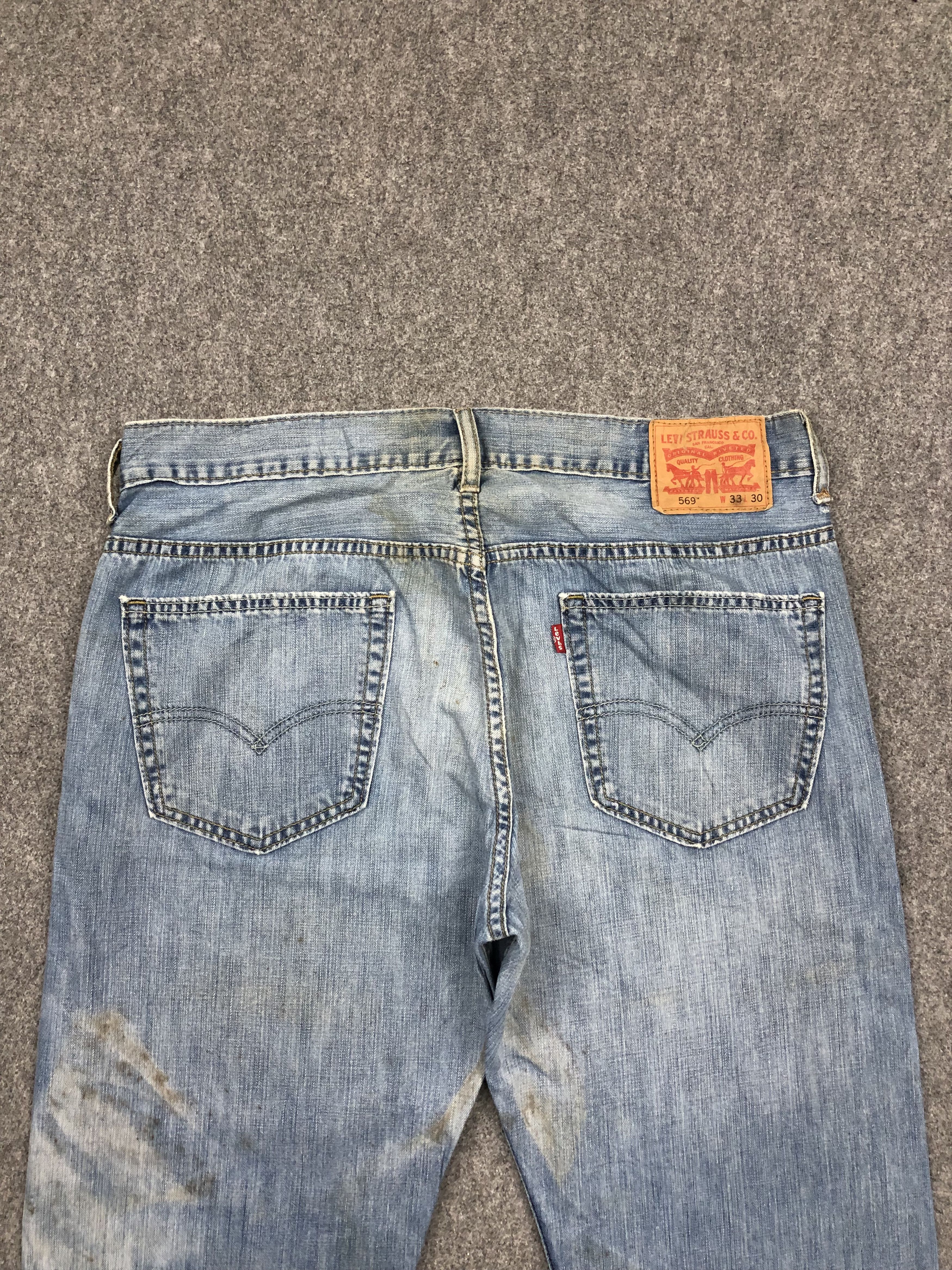 Levi's Vintage Levis 569 Faded Blue Jeans DP1608 Size US 36 / EU 52 - 4 Thumbnail