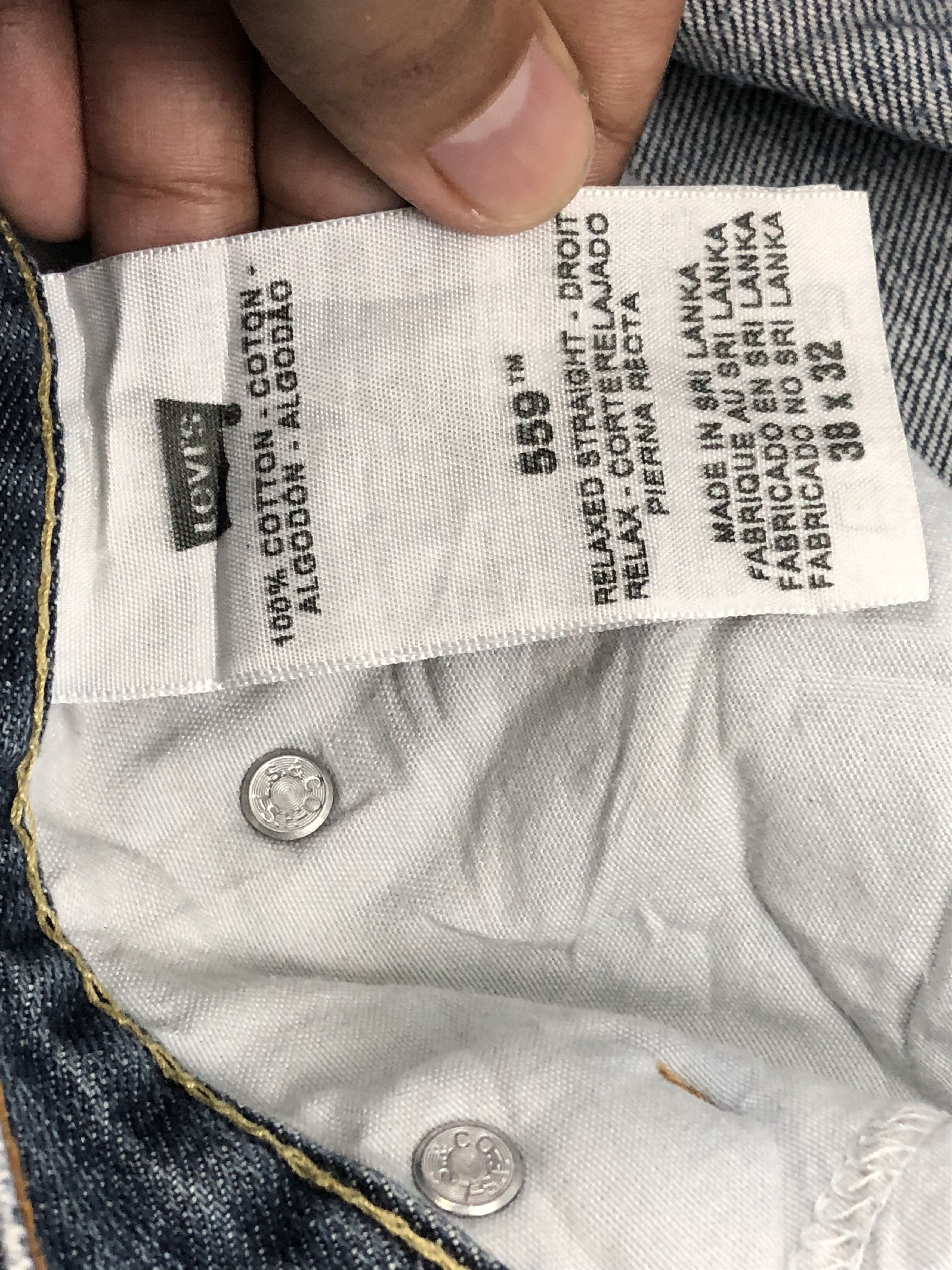 Levi's Vintage Levis 559 Blue Denim DP1604 Size US 40 / EU 56 - 7 Thumbnail