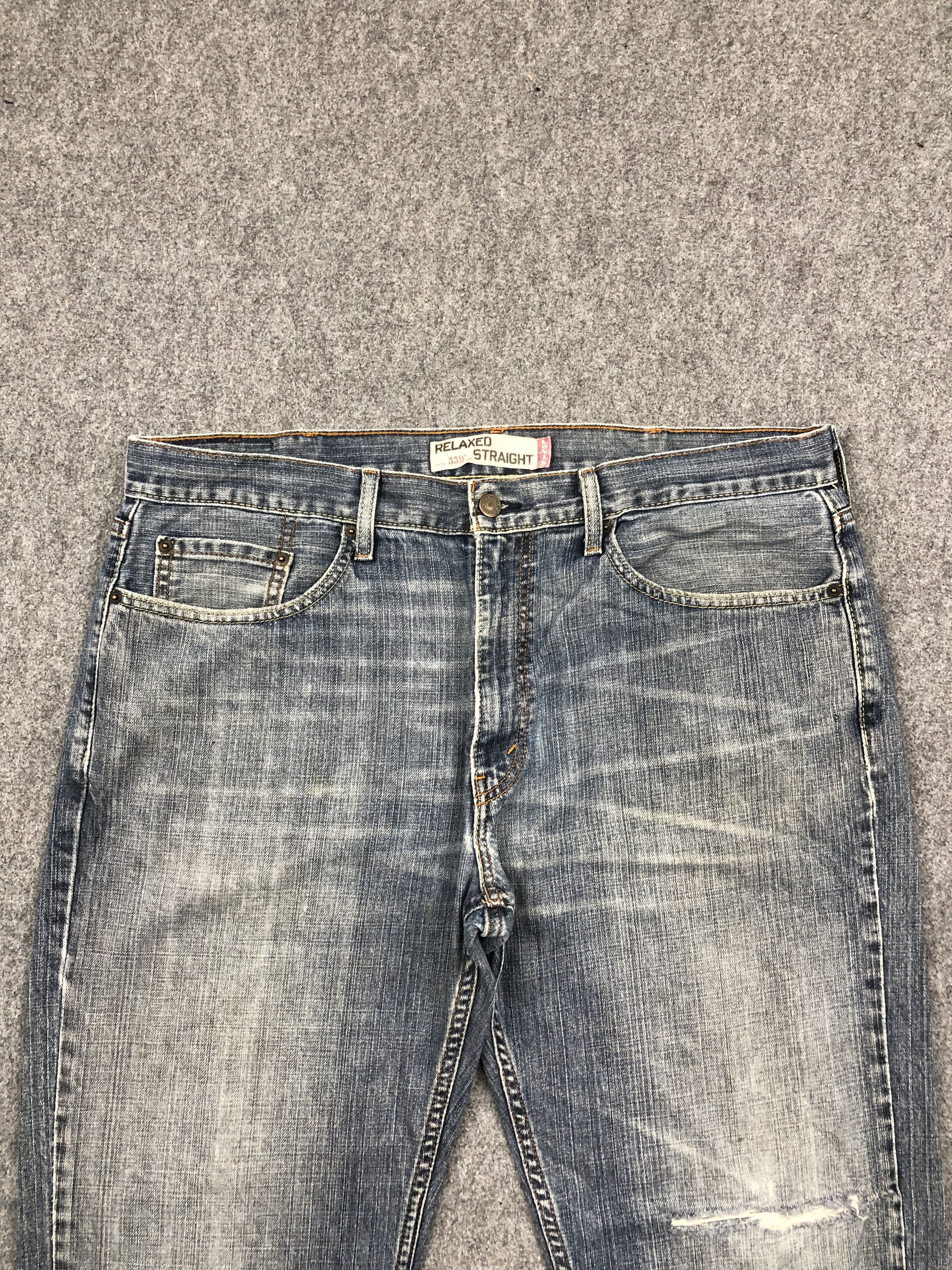 Levi's Vintage Levis 559 Blue Denim DP1604 Size US 40 / EU 56 - 2 Thumbnail