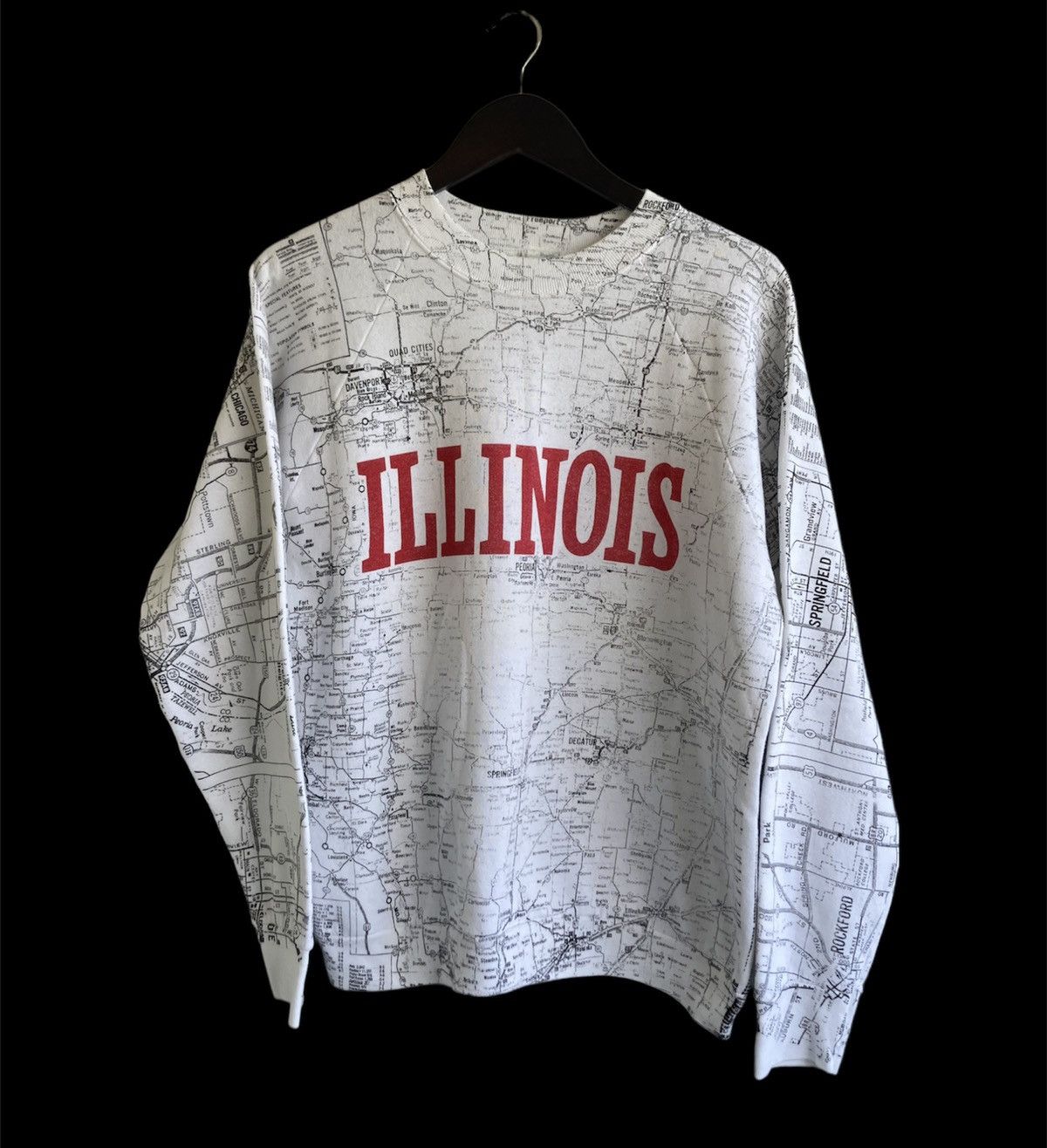 Vintage Vintage 80s/90s Illinois AOP crewneck sweatshirt Size US M / EU 48-50 / 2 - 1 Thumbnail