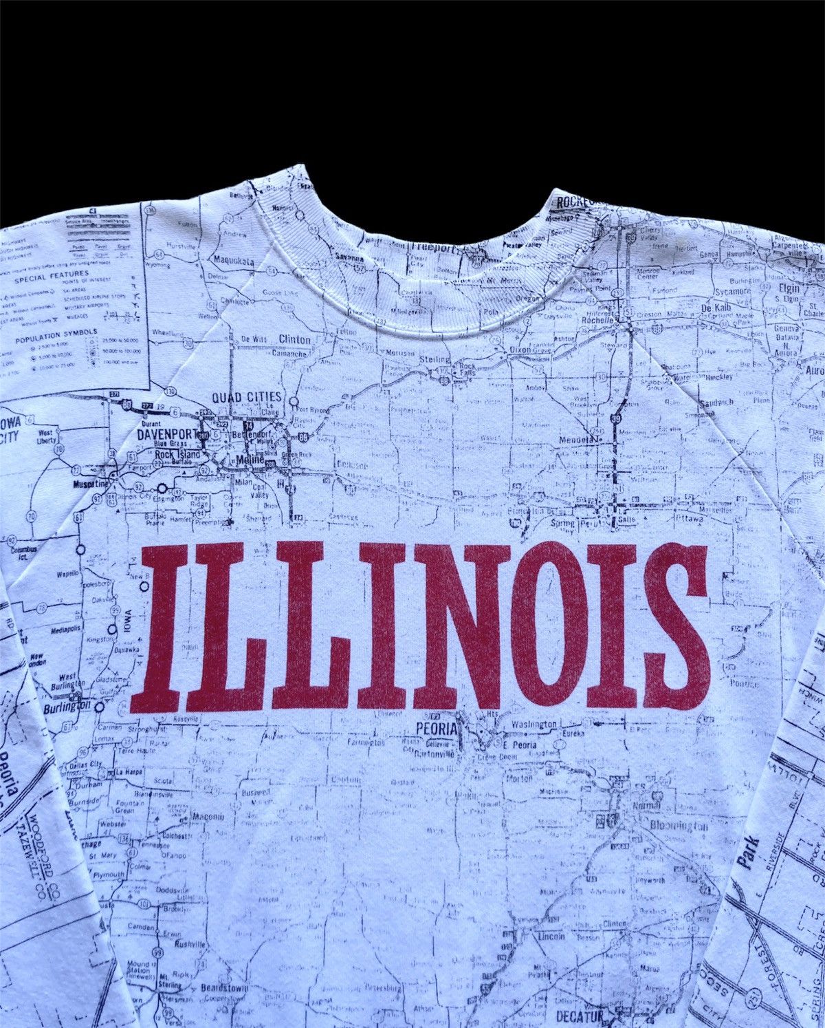 Vintage Vintage 80s/90s Illinois AOP crewneck sweatshirt Size US M / EU 48-50 / 2 - 3 Thumbnail