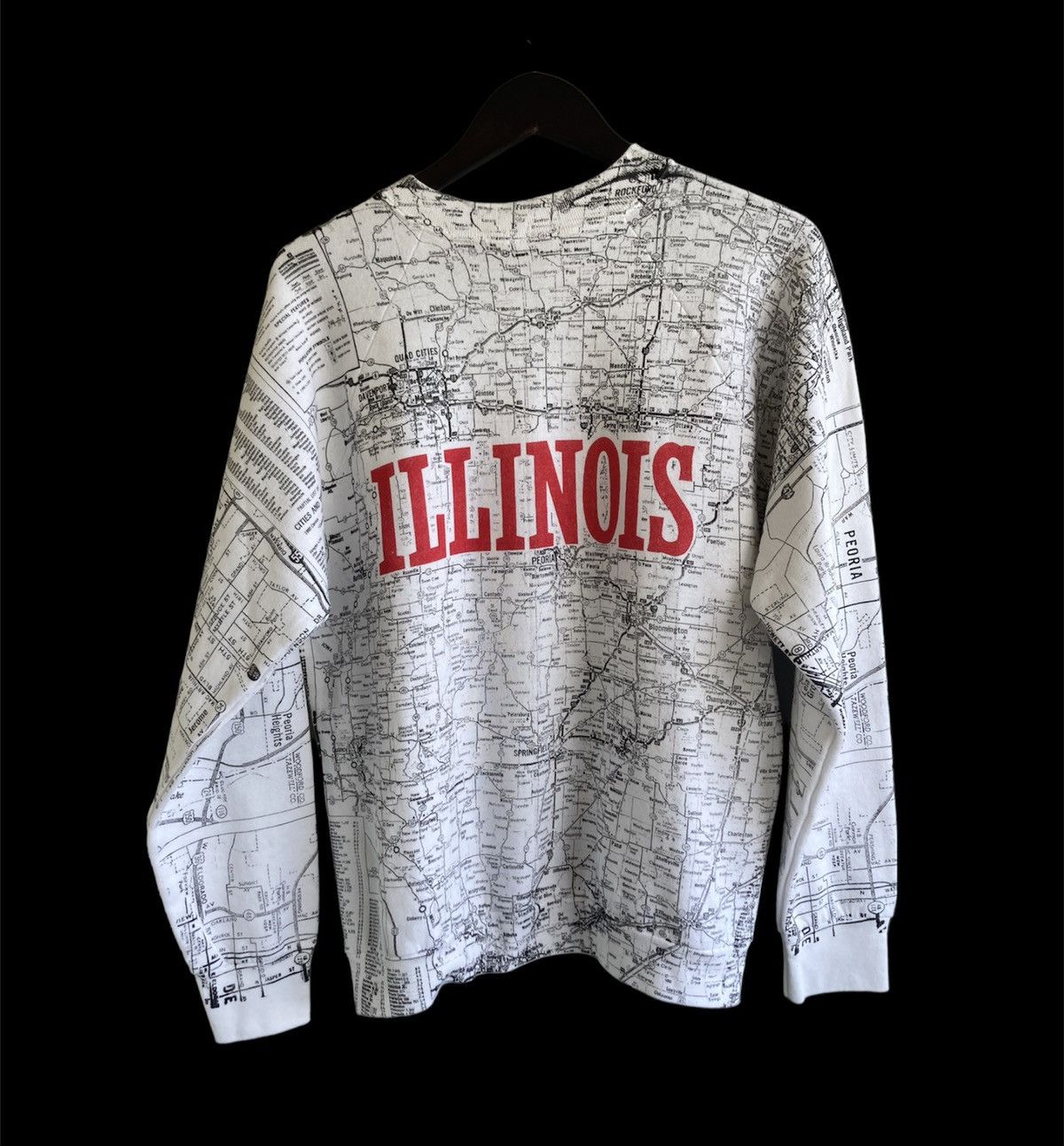 Vintage Vintage 80s/90s Illinois AOP crewneck sweatshirt Size US M / EU 48-50 / 2 - 2 Thumbnail