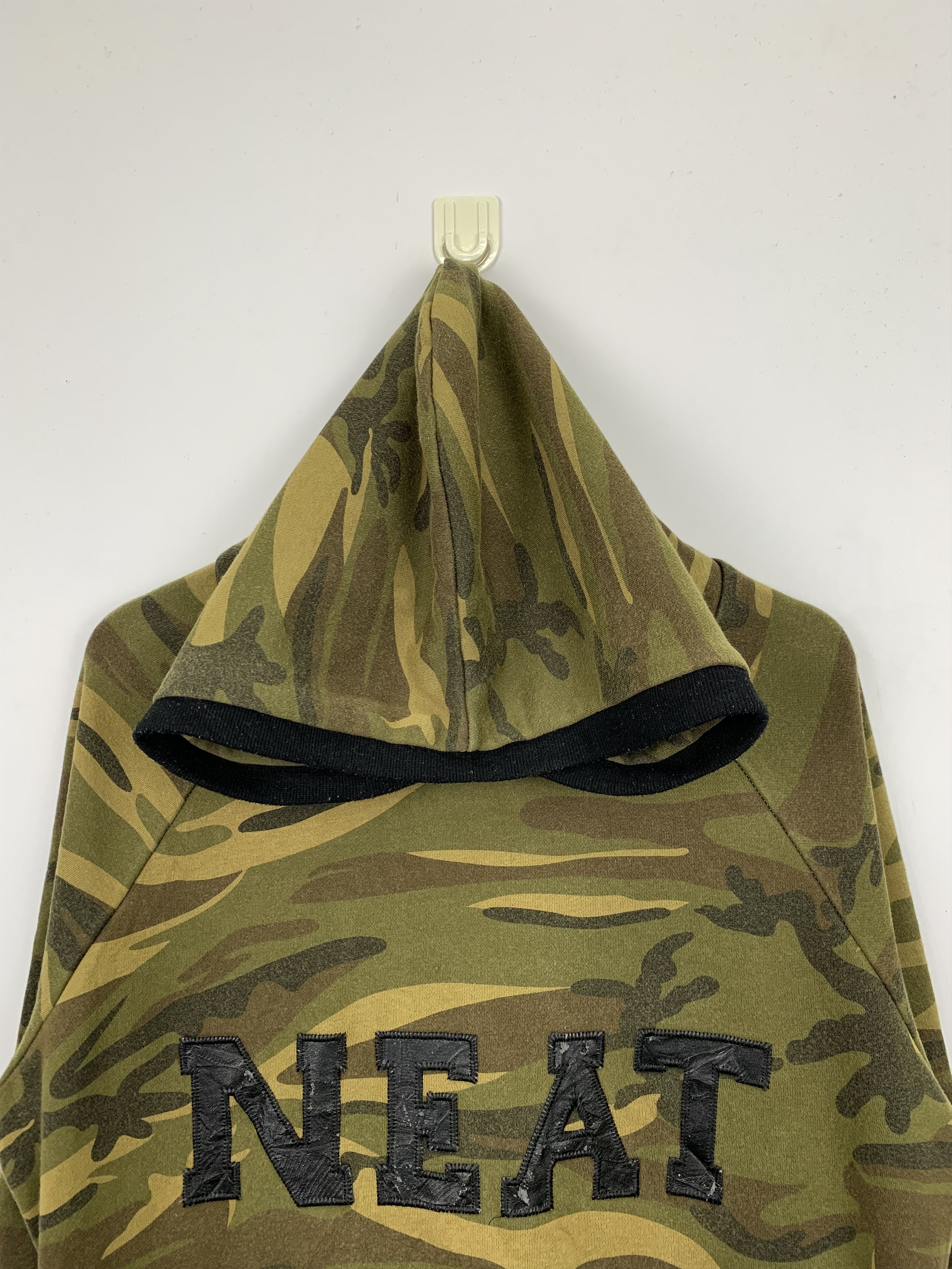 Japanese Brand × Vintage Vintage Japanese Brand Camo Hoodie Pullover Jacket Size US L / EU 52-54 / 3 - 3 Thumbnail