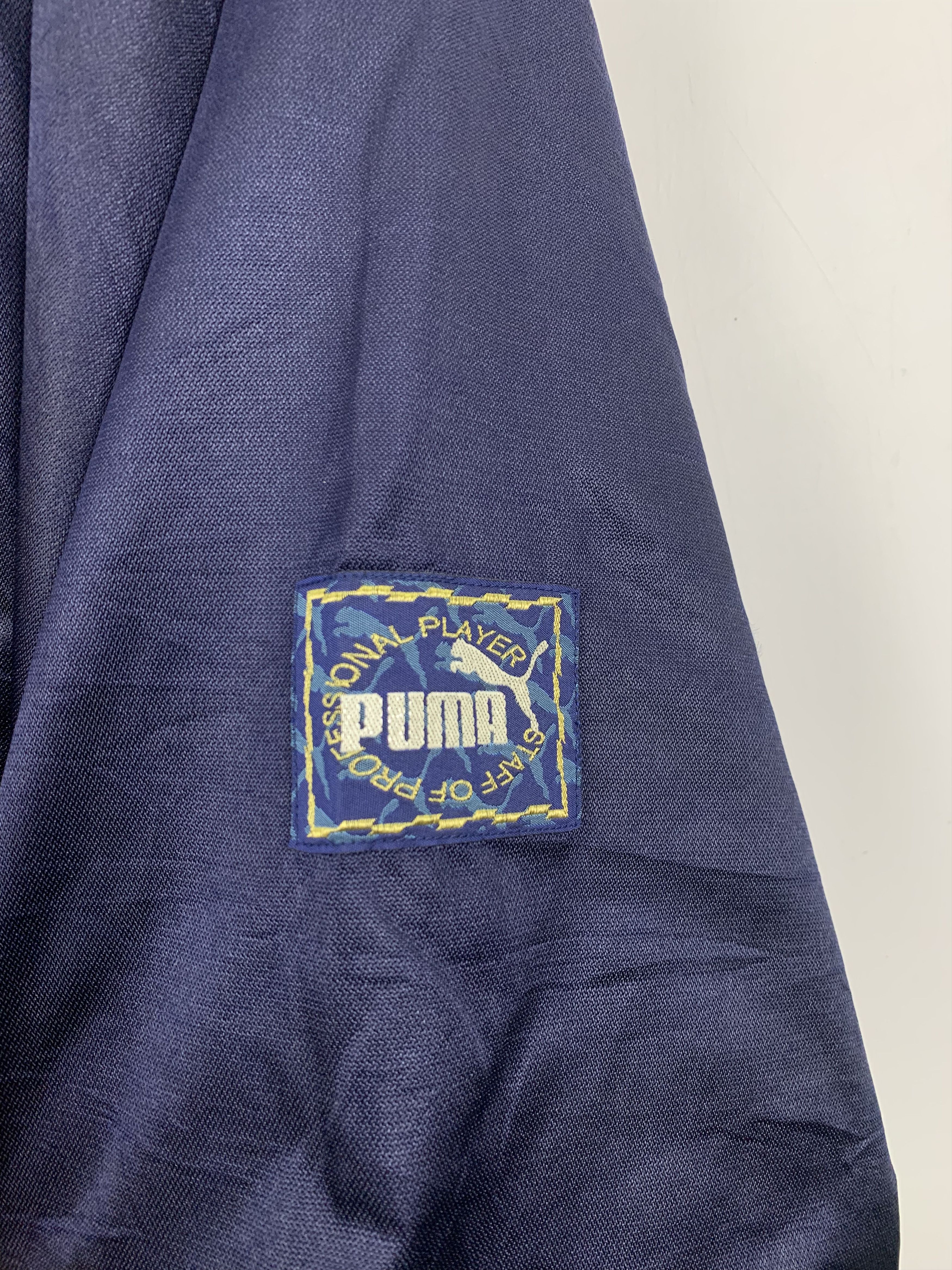 Puma Vintage 90s Puma Button Up Hoodie Coach Jacket J1040 Size US L / EU 52-54 / 3 - 8 Thumbnail