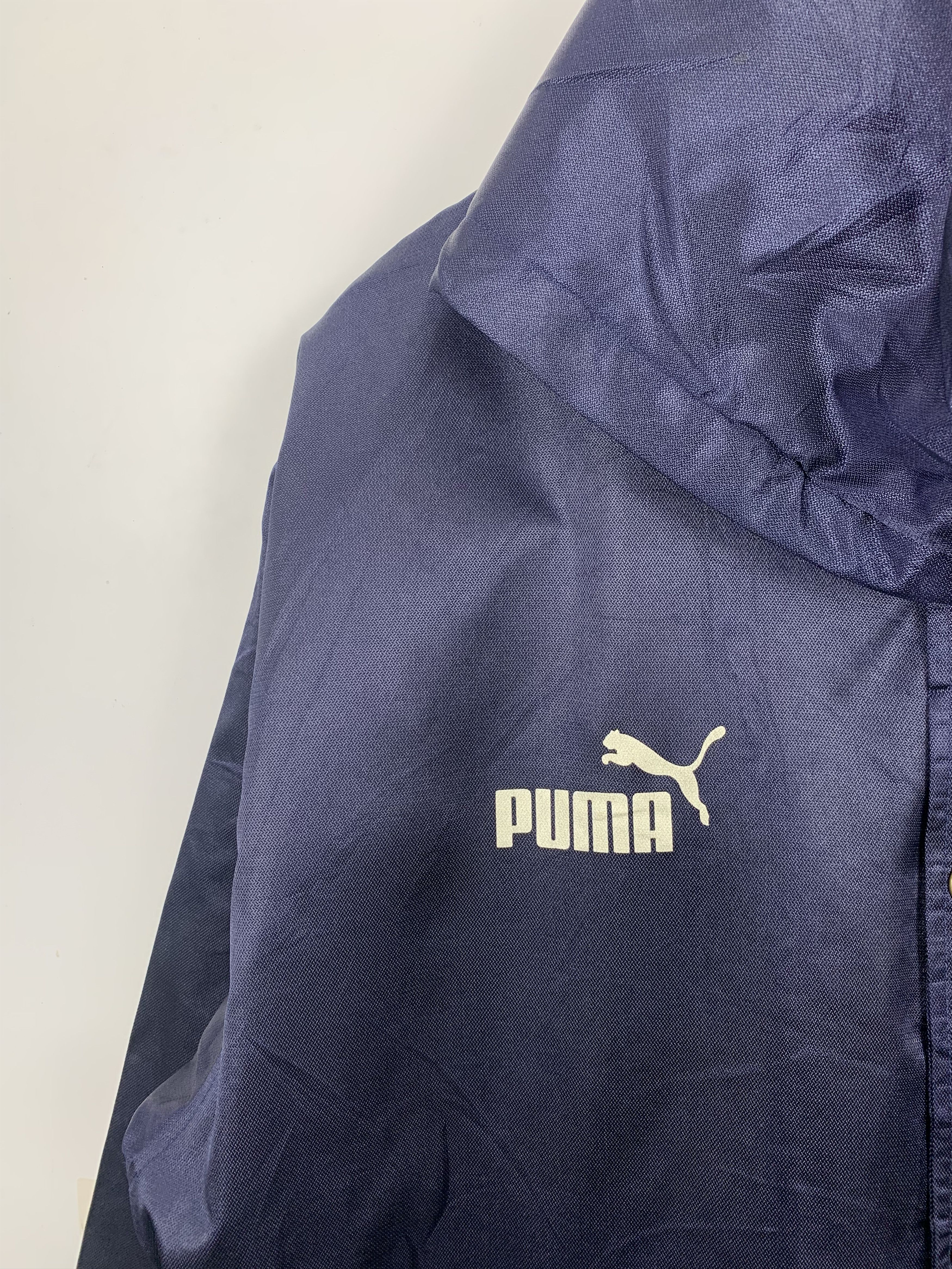 Puma Vintage 90s Puma Button Up Hoodie Coach Jacket J1040 Size US L / EU 52-54 / 3 - 5 Thumbnail