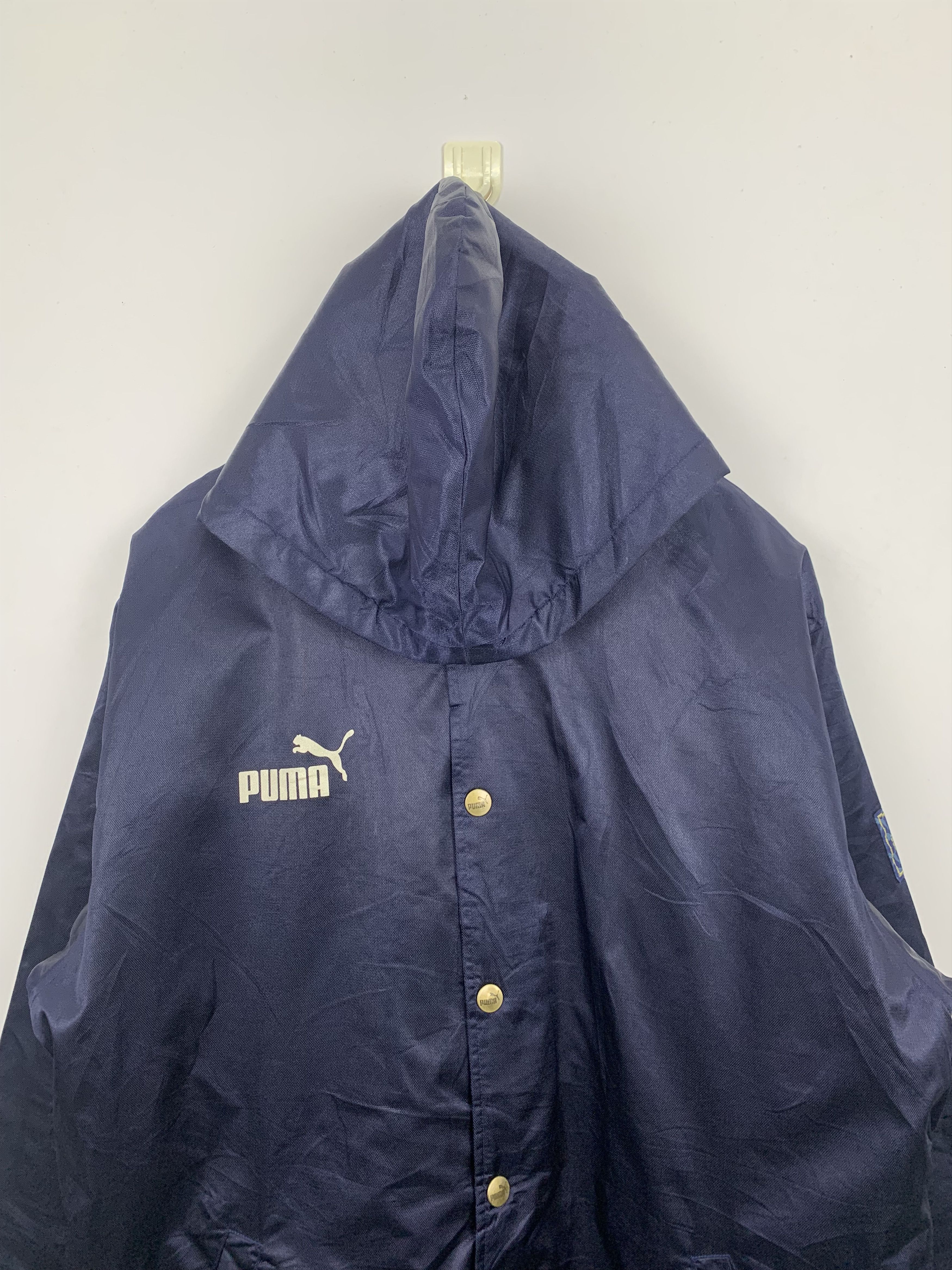 Puma Vintage 90s Puma Button Up Hoodie Coach Jacket J1040 Size US L / EU 52-54 / 3 - 2 Thumbnail