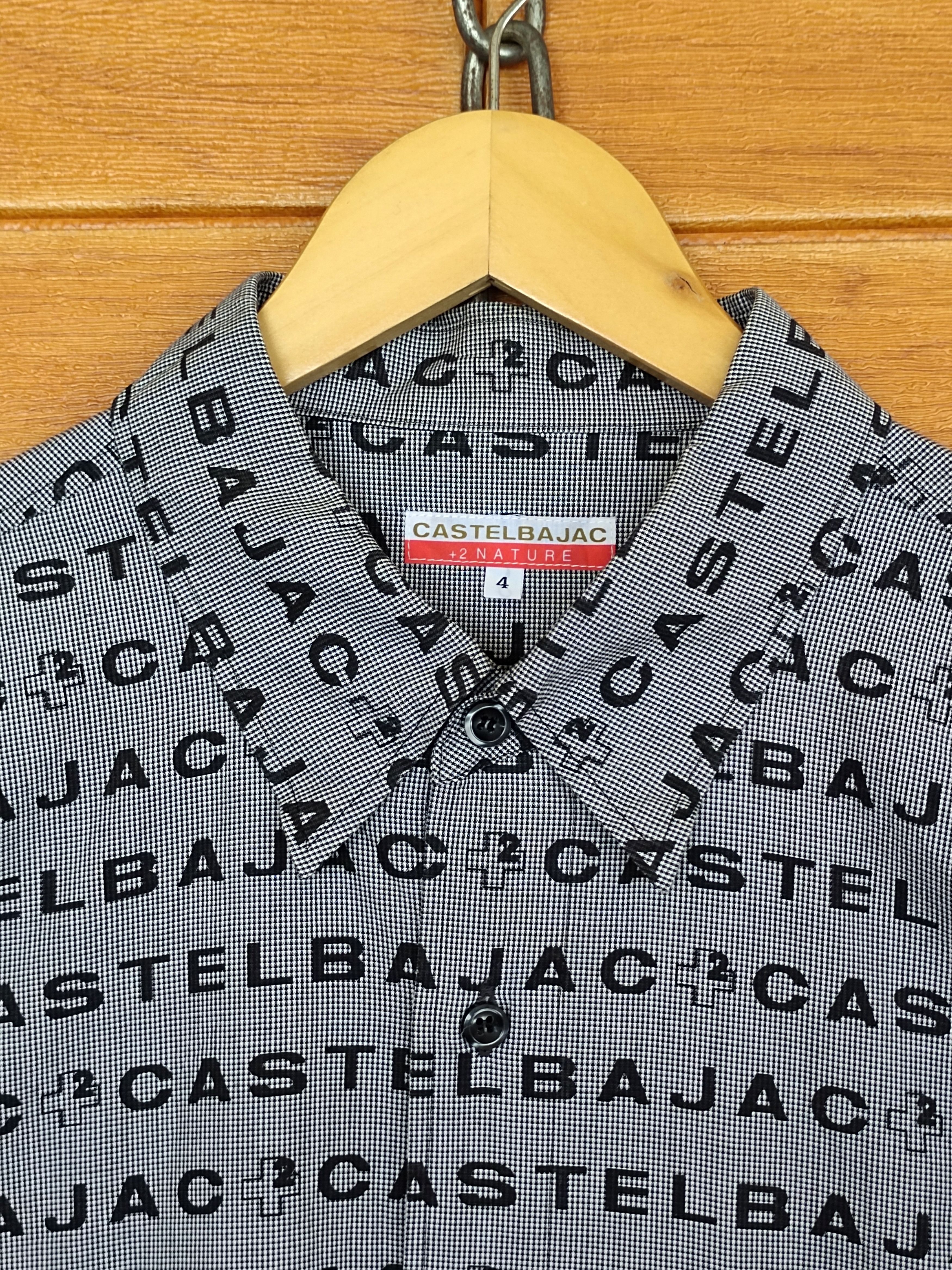 Vintage Vintage 90s Castelbajac Spell Out Pop Art Button Up Shirt Size US L / EU 52-54 / 3 - 4 Thumbnail