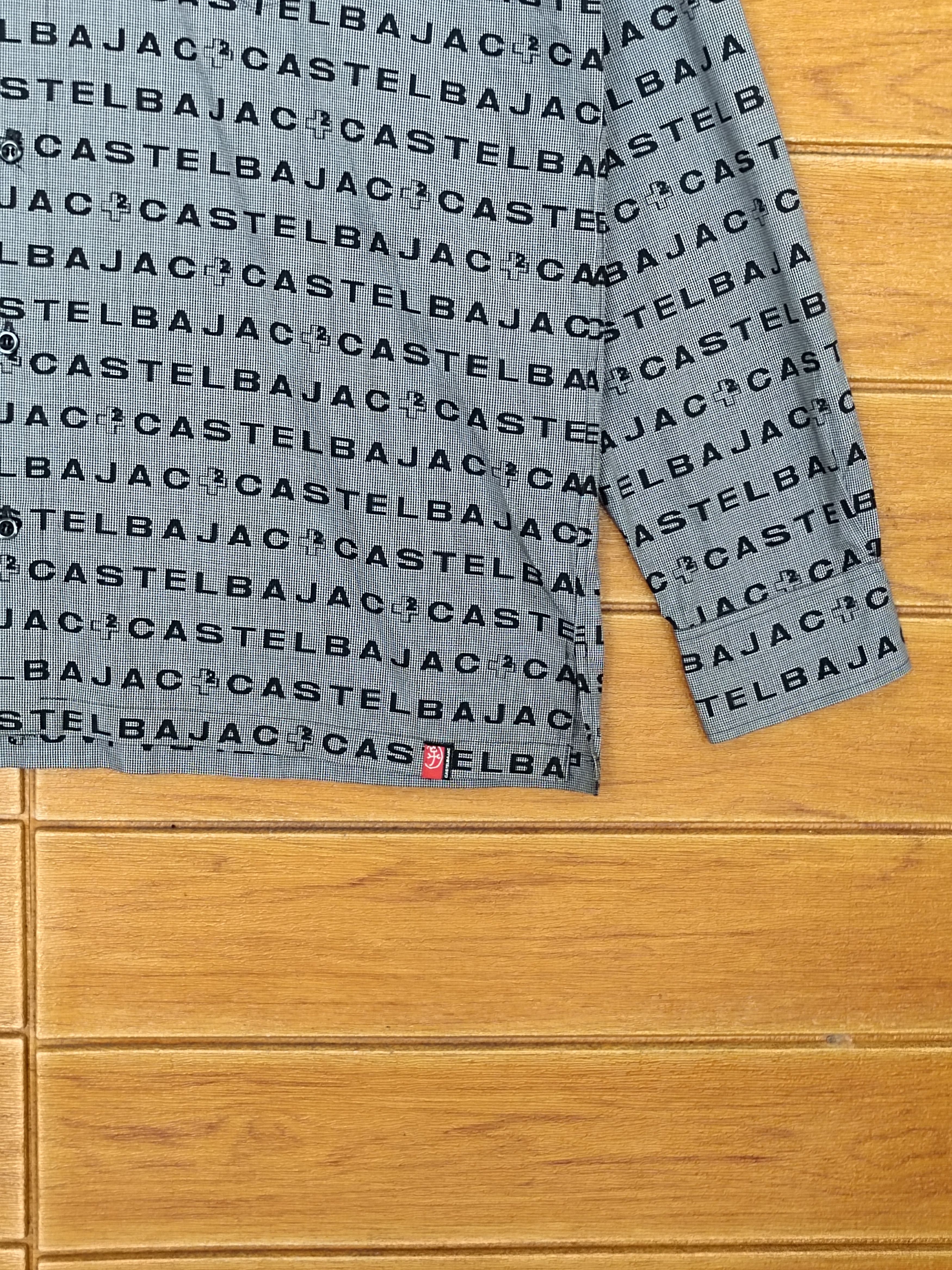 Vintage Vintage 90s Castelbajac Spell Out Pop Art Button Up Shirt Size US L / EU 52-54 / 3 - 7 Thumbnail