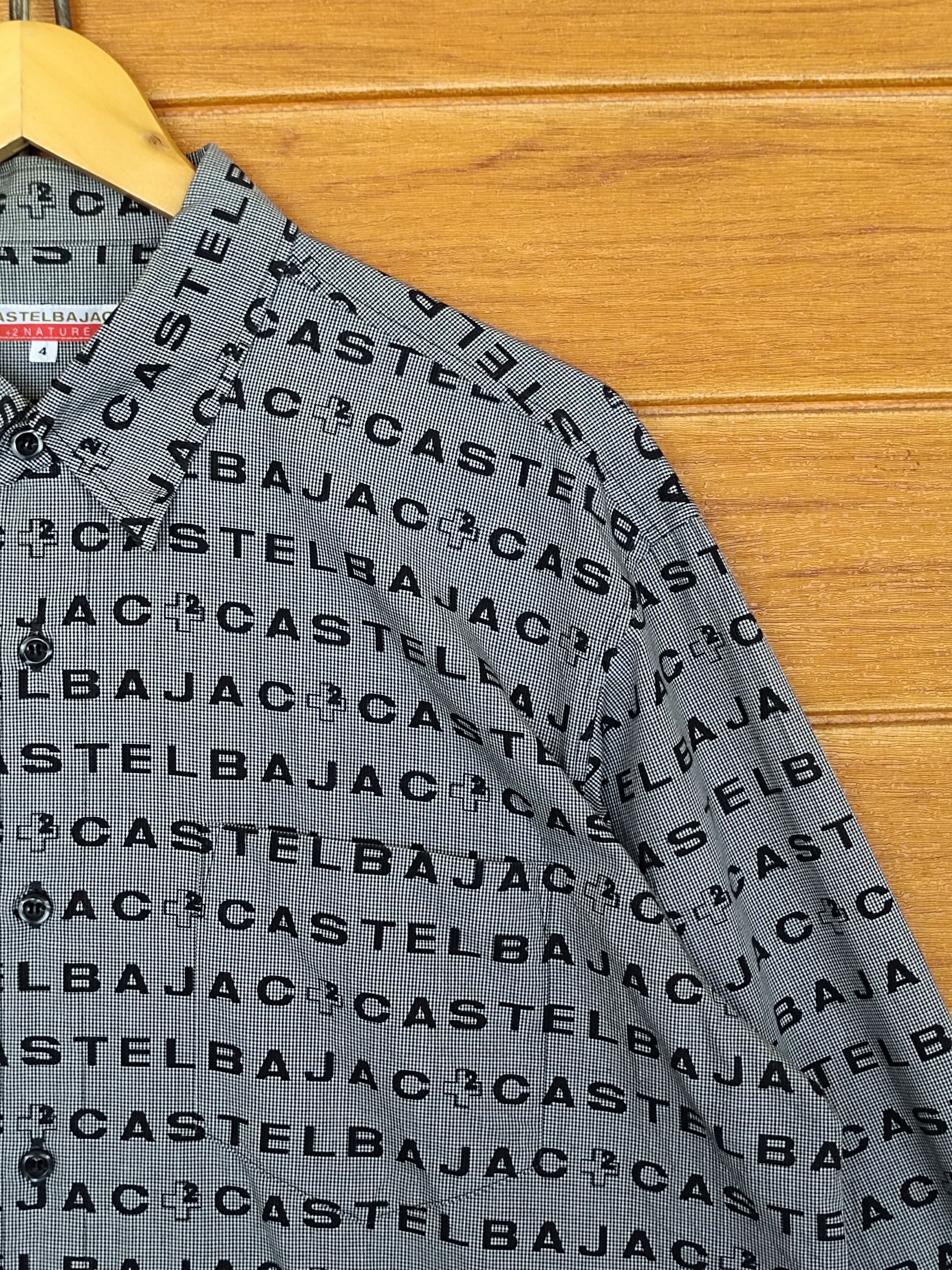 Vintage Vintage 90s Castelbajac Spell Out Pop Art Button Up Shirt Size US L / EU 52-54 / 3 - 5 Thumbnail