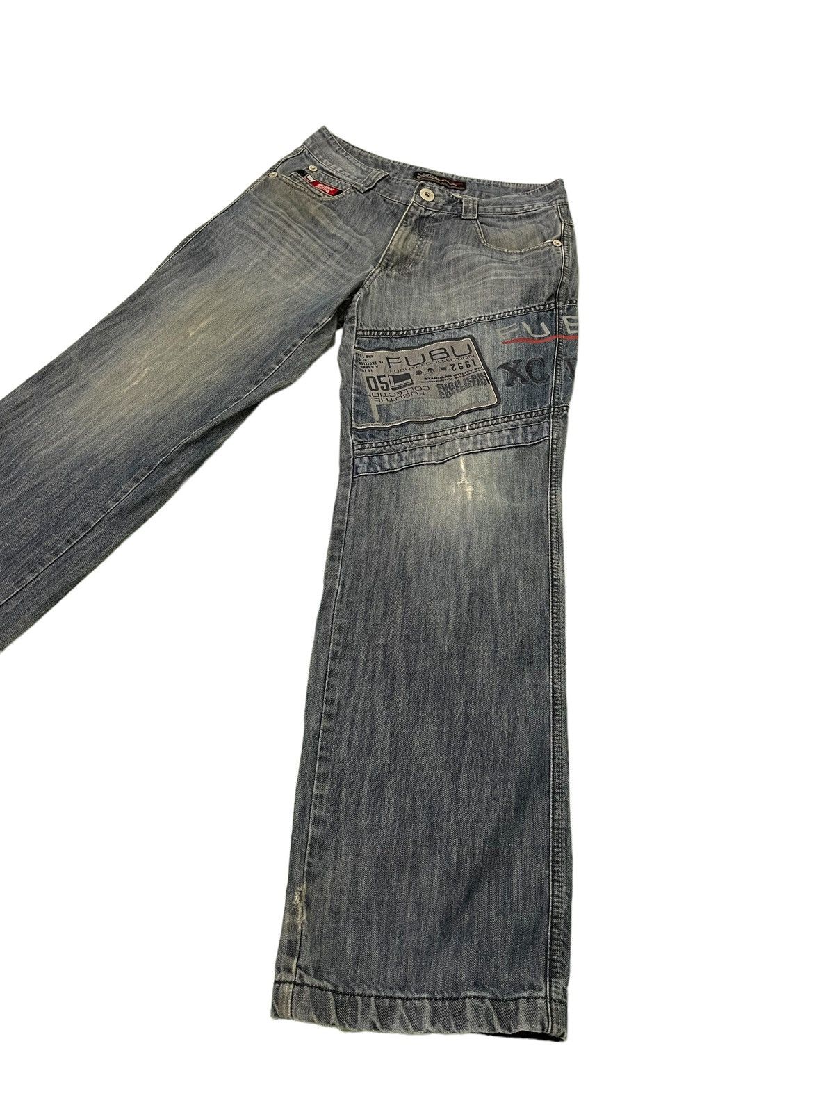 Image of Fubu Jeans The Collection Denim Regular Loose 25 in Blue, Men's (Size 31)