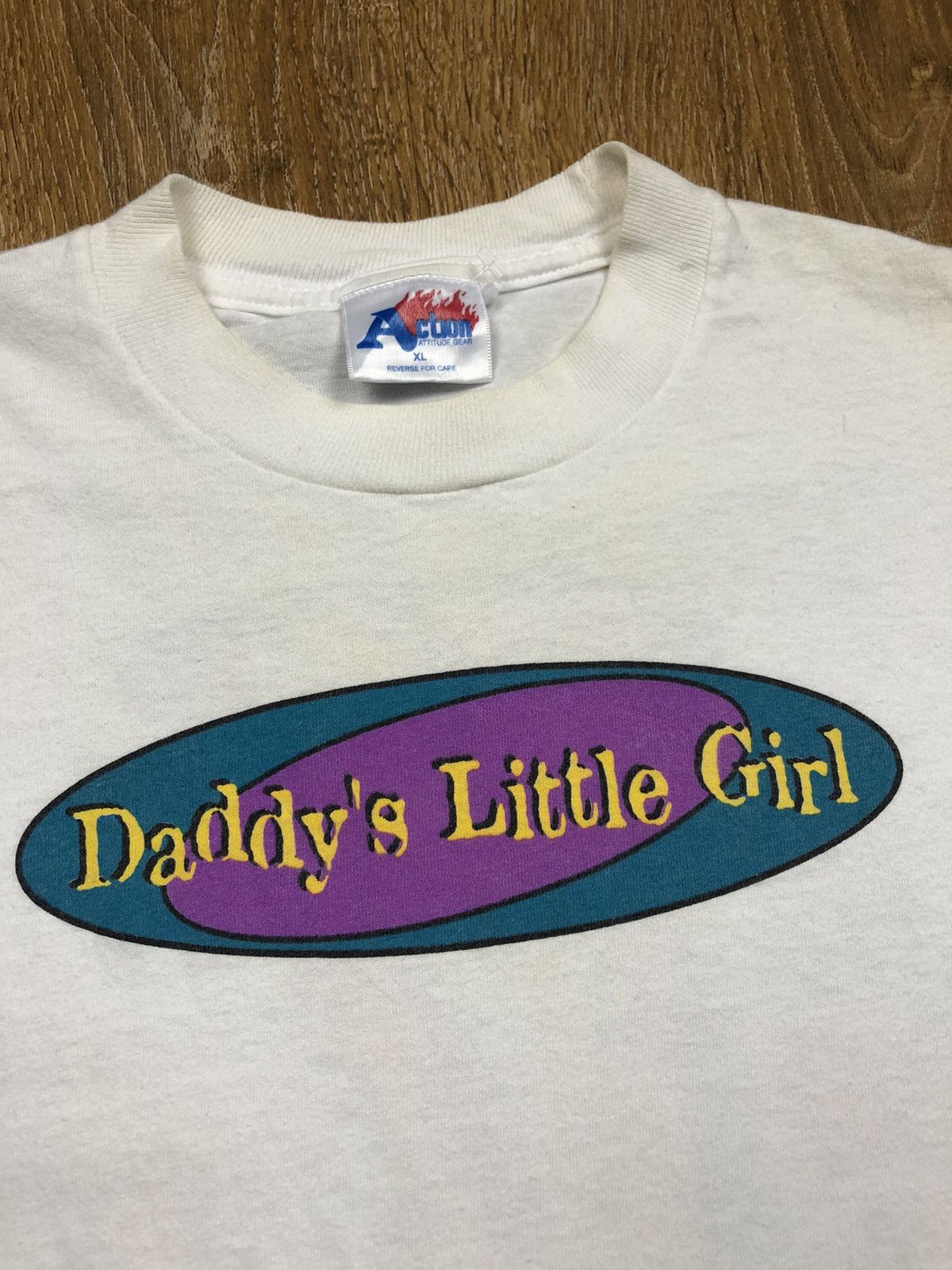 Vintage Vintage 90's Daddy's Little Girl Movie T-Shirt Size US S / EU 44-46 / 1 - 3 Thumbnail