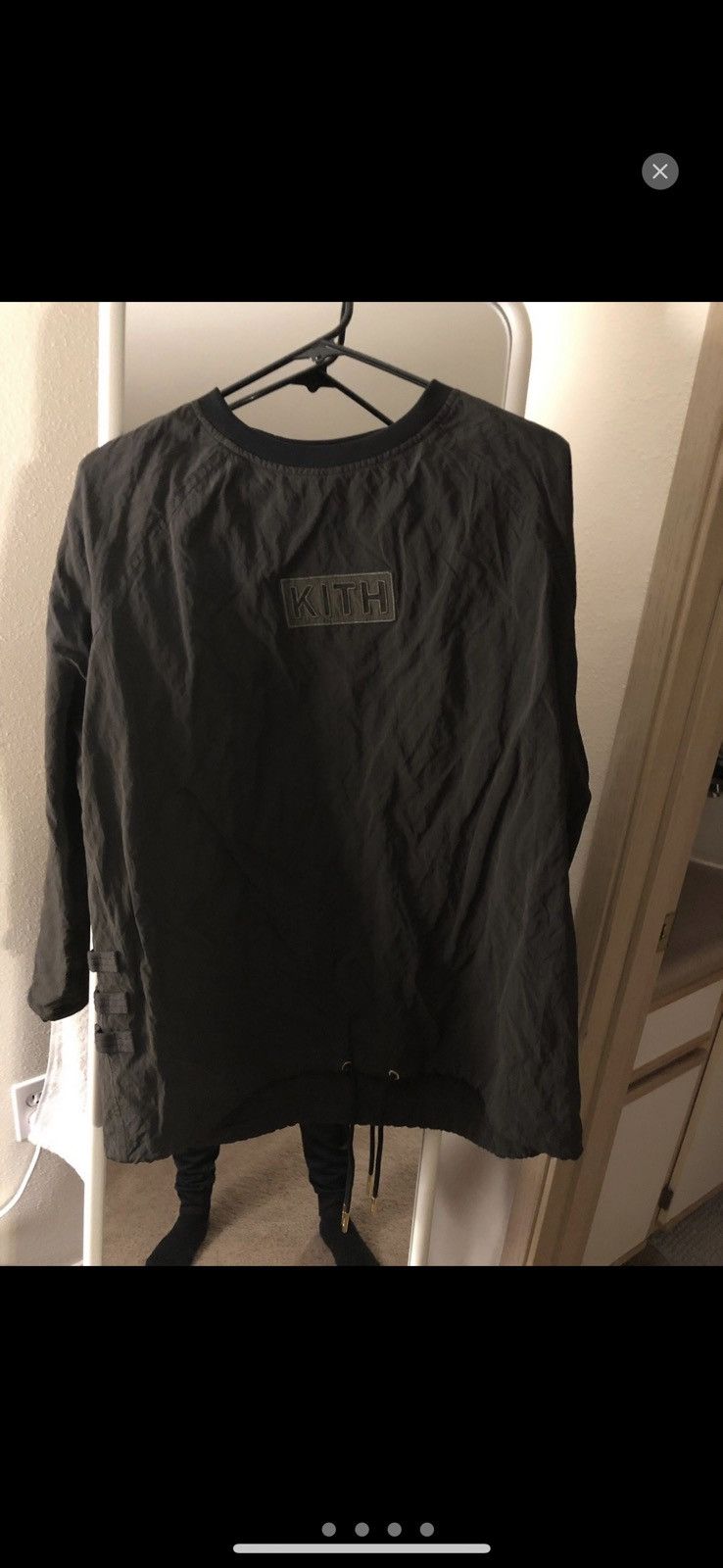 Kith long sleeve nylon Johnson crinkle crew neck