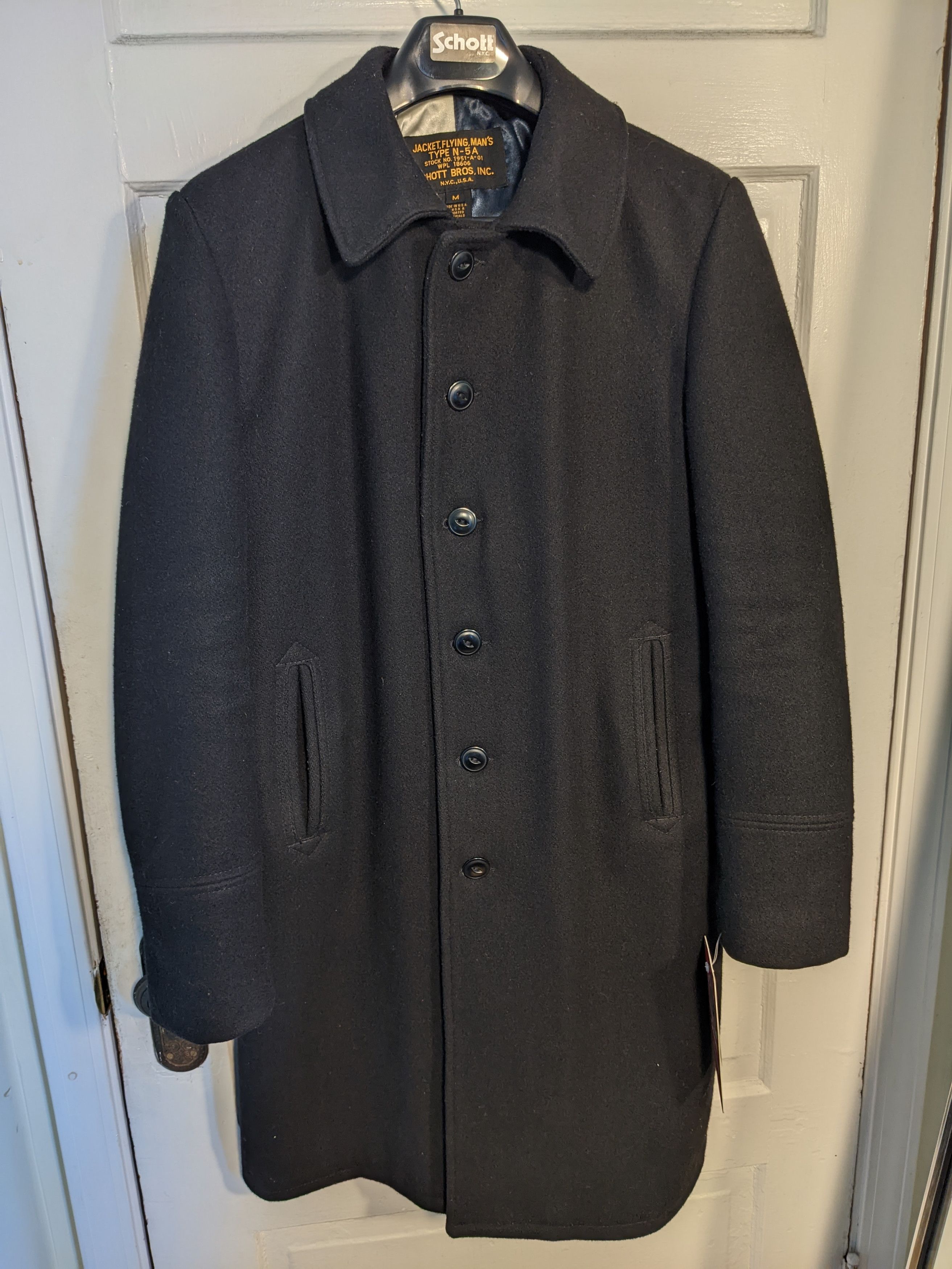 3sixteen x Schott high quality Flying Man’s Wool Officer Coat