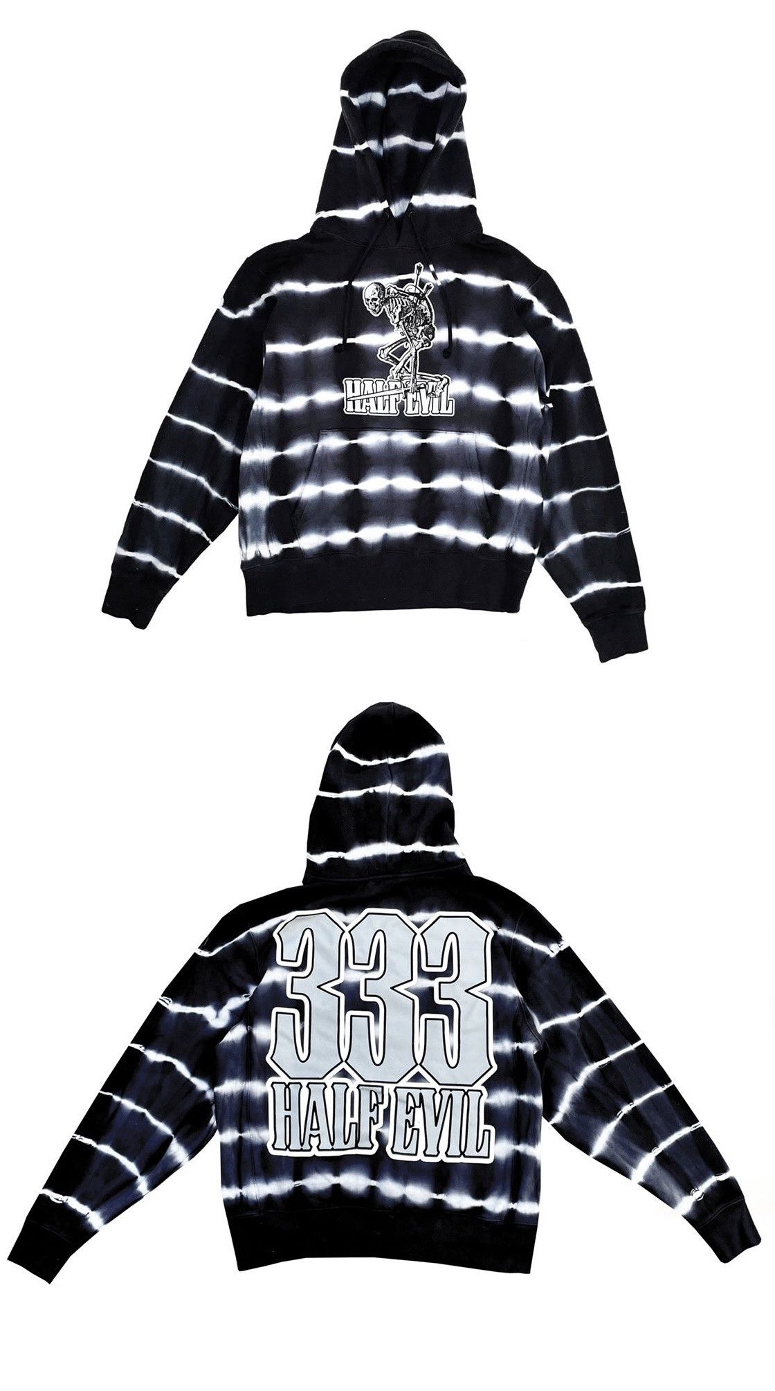 Half Evil Half Evil 333 Skeleton Dyed Defender Hoodie SMALL Size US S / EU 44-46 / 1 - 1 Thumbnail