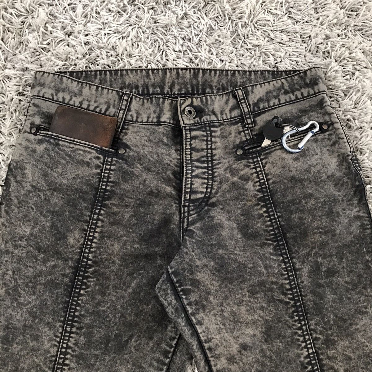 5351 POUR LES HOMMES 5351 Acid Wash Pant Size US 32 / EU 48 - 3 Thumbnail